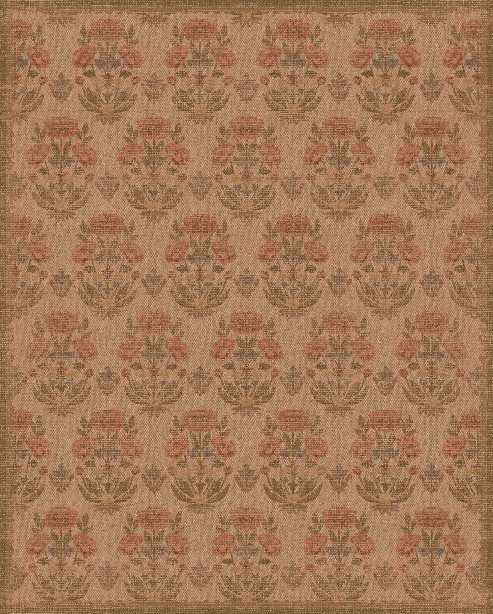Mia Floral Ornamental Outdoor Rug – Multicolor – 245x305