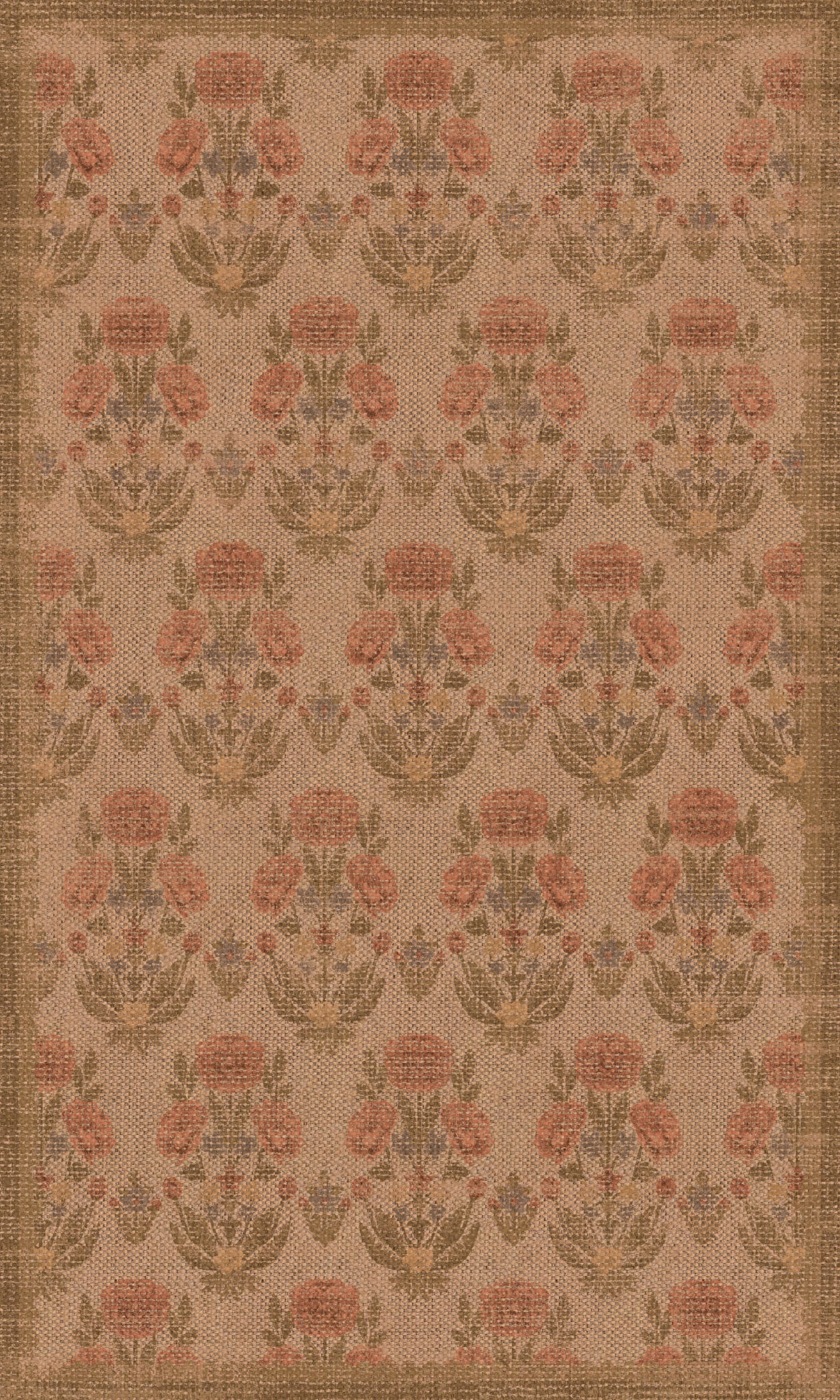 Mia Floral Ornamental Outdoor Rug – Multicolor – 90x150