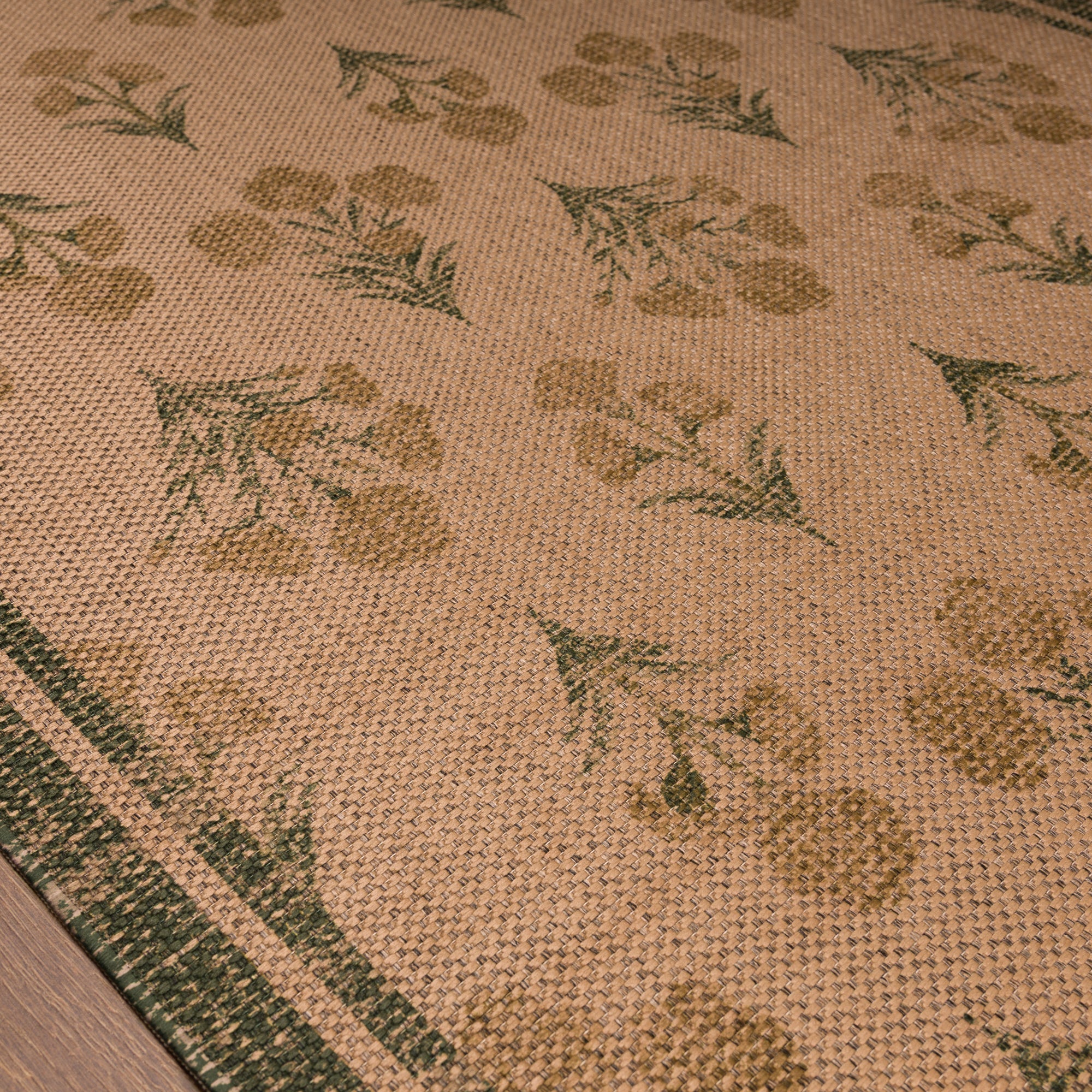 Ana Floral Folk Outdoor Rug – Yellow