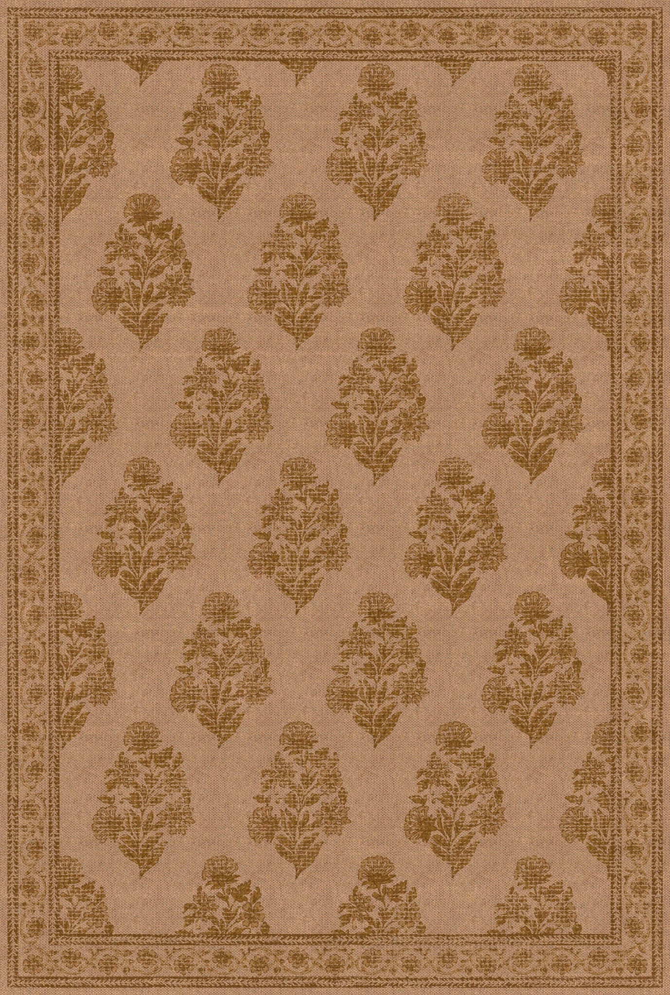 Sadie Floral Border Outdoor Rug – Yellow – 185x275