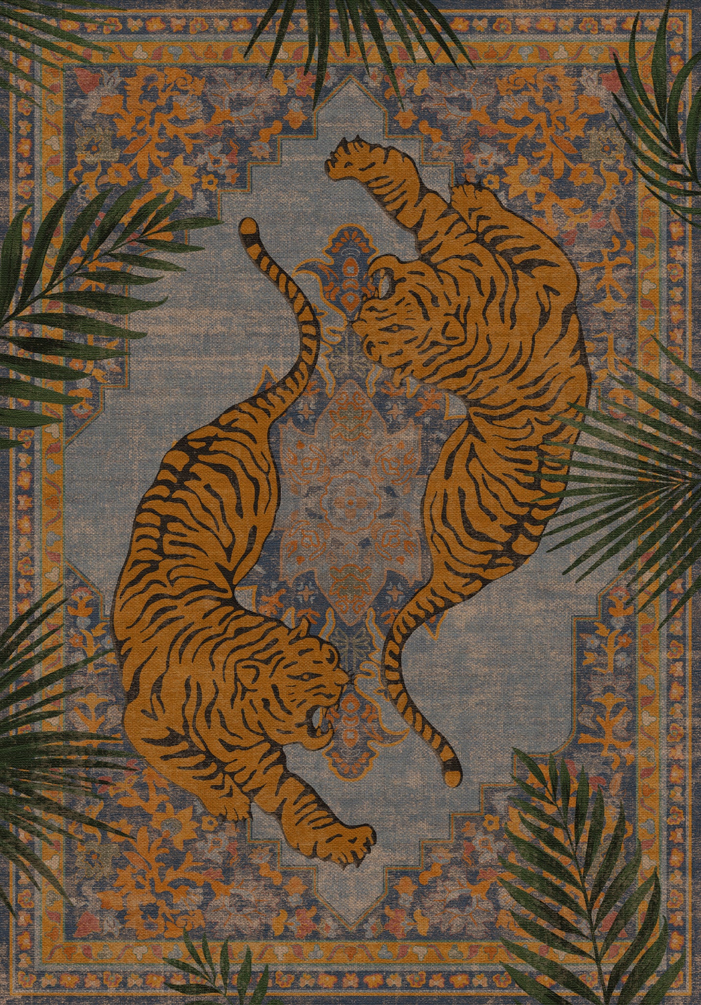Astrix Zebra Ornamental Outdoor Rug – Blue – 150x215