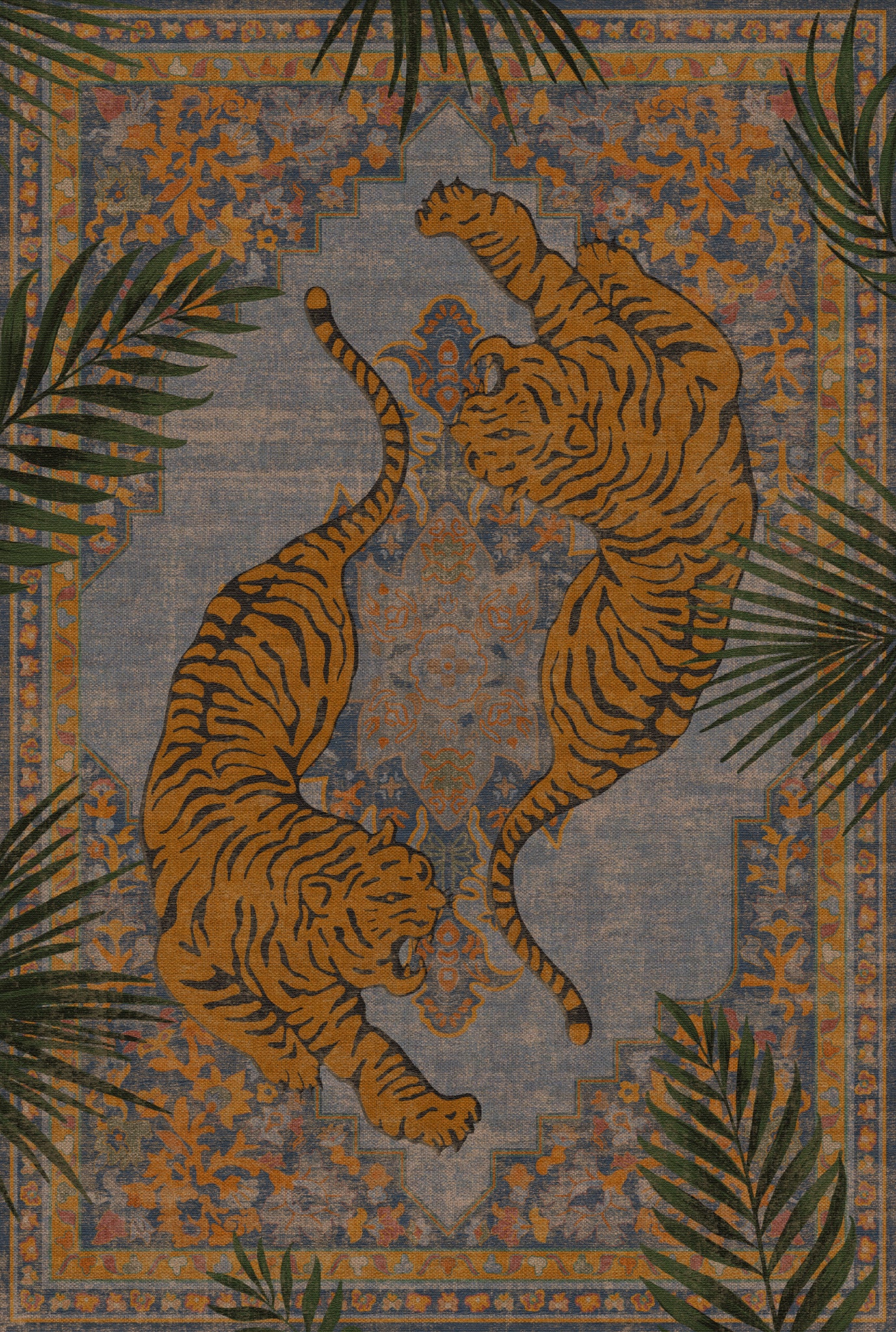Astrix Zebra Ornamental Outdoor Rug – Blue – 185x275