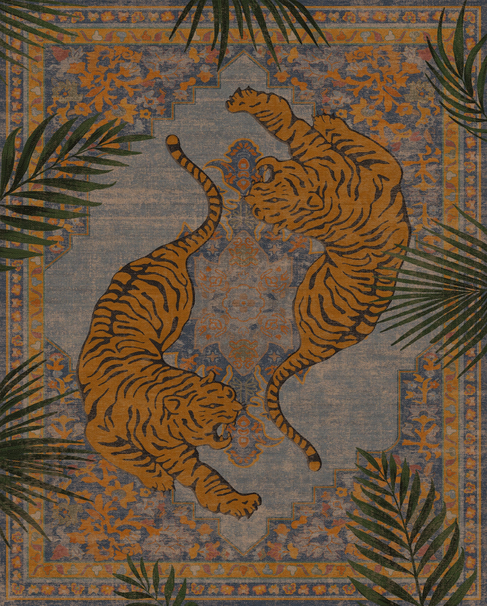 Astrix Zebra Ornamental Outdoor Rug – Blue – 245x305