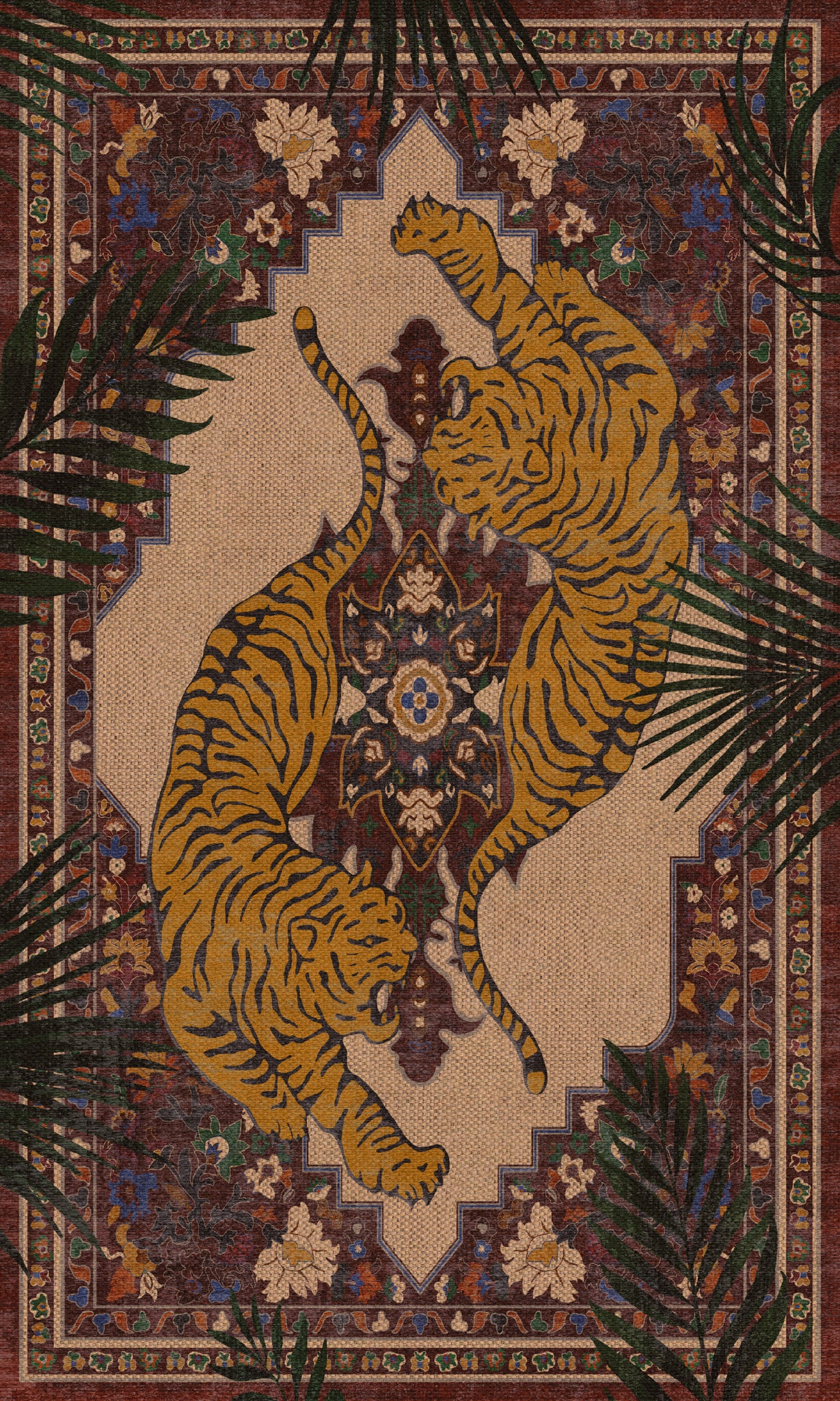 Astrix Zebra Ornamental Outdoor Rug – Red – 90x150