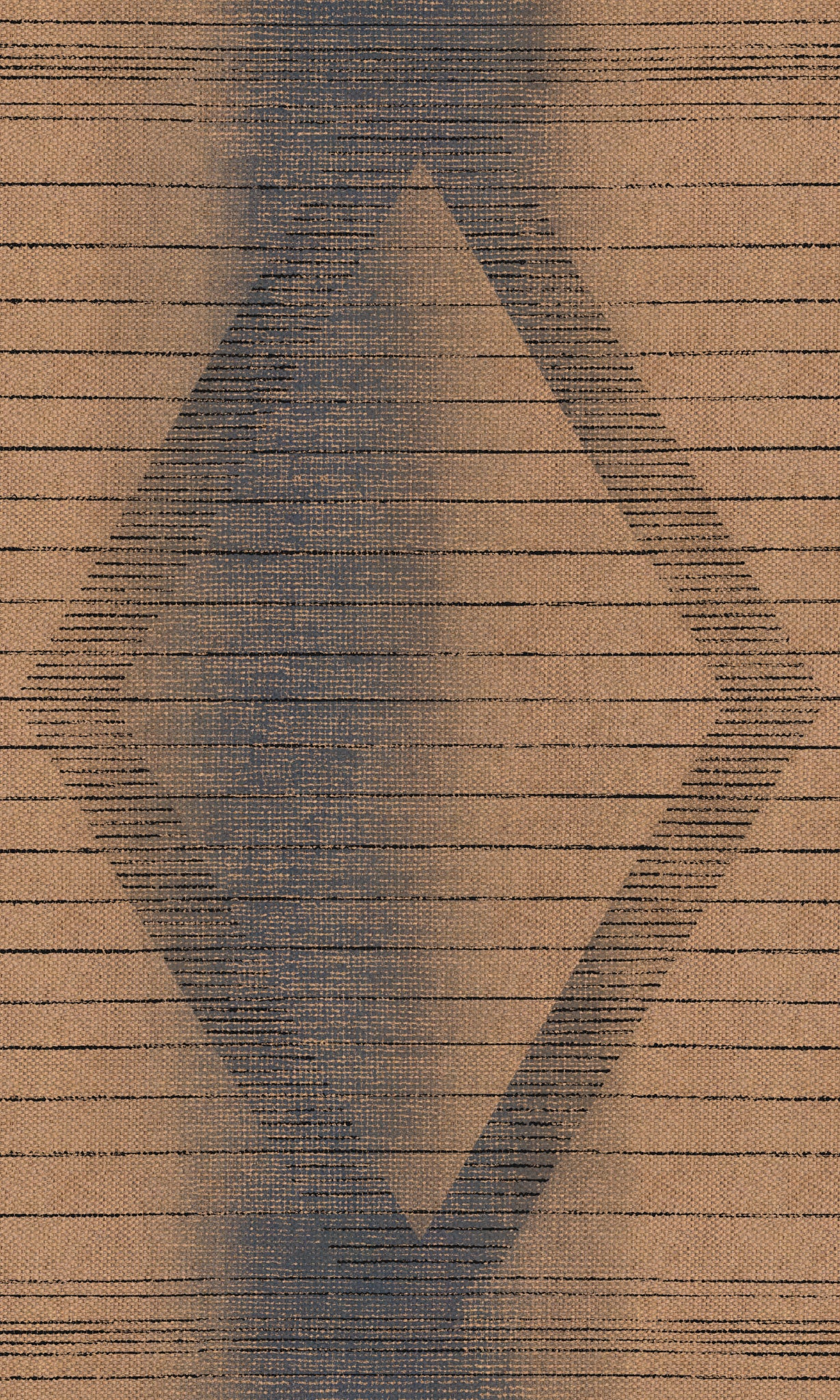 Parker Abstract Diamond Outdoor Rug – Navy – 90x150