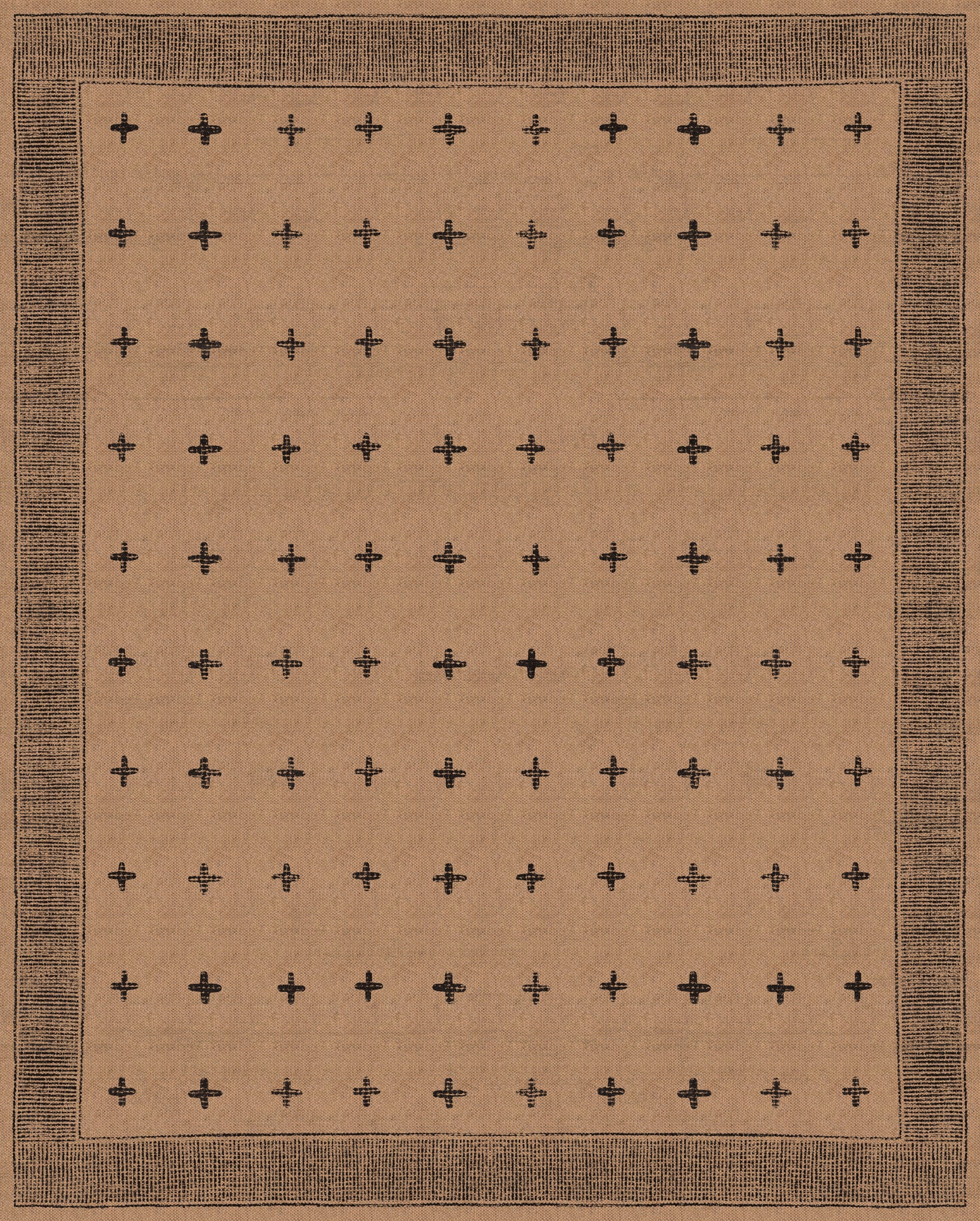 Gia Geometric Plus Outdoor Rug – Black – 245x305