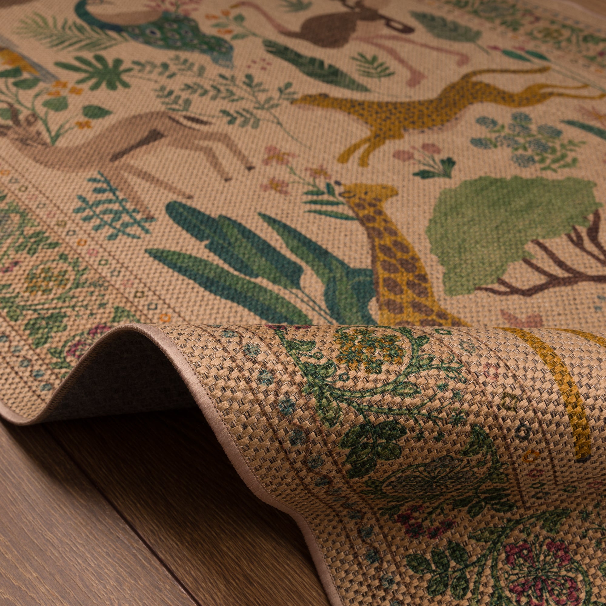 Micah Jungle Animal Outdoor Rug – Beige