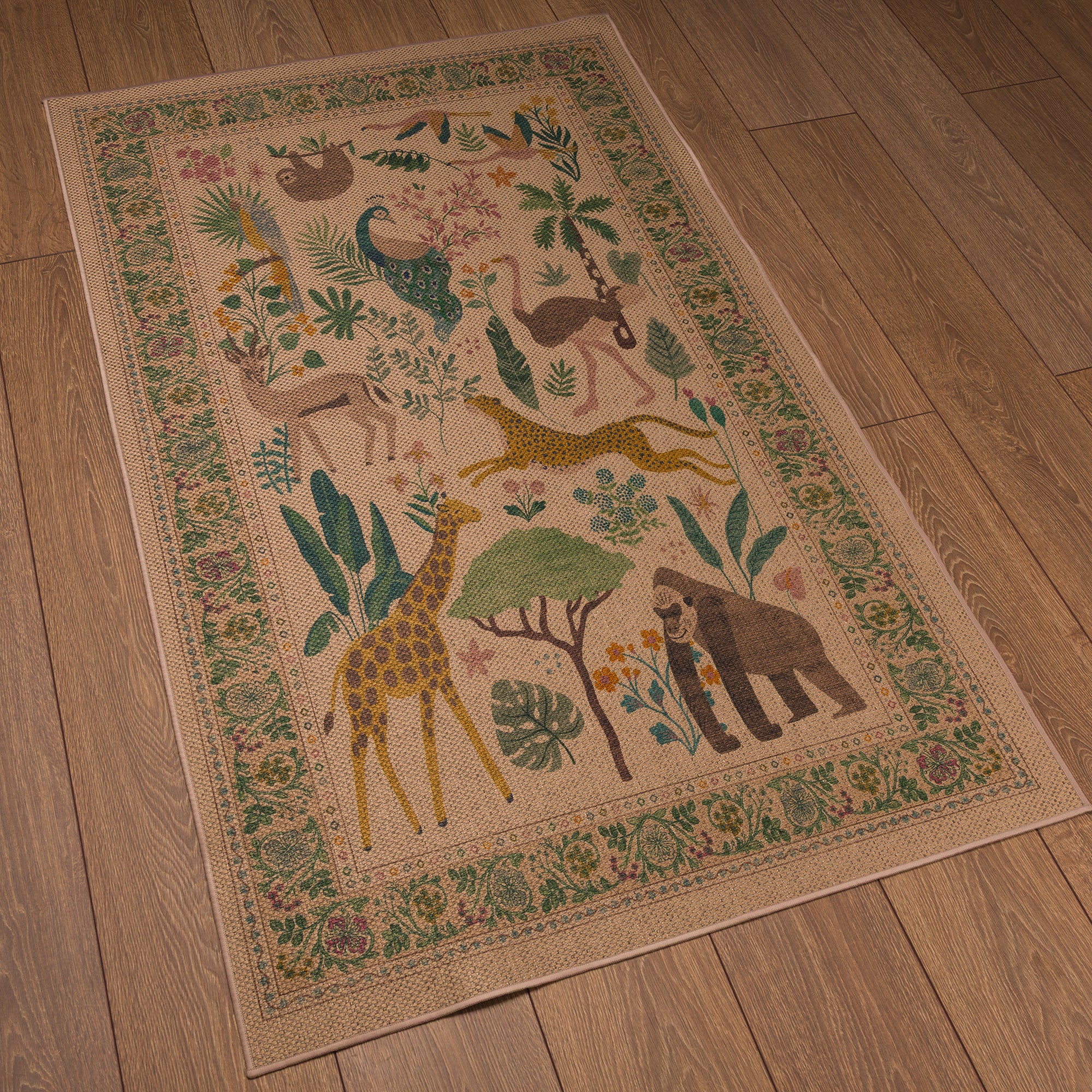Micah Jungle Animal Outdoor Rug – Beige