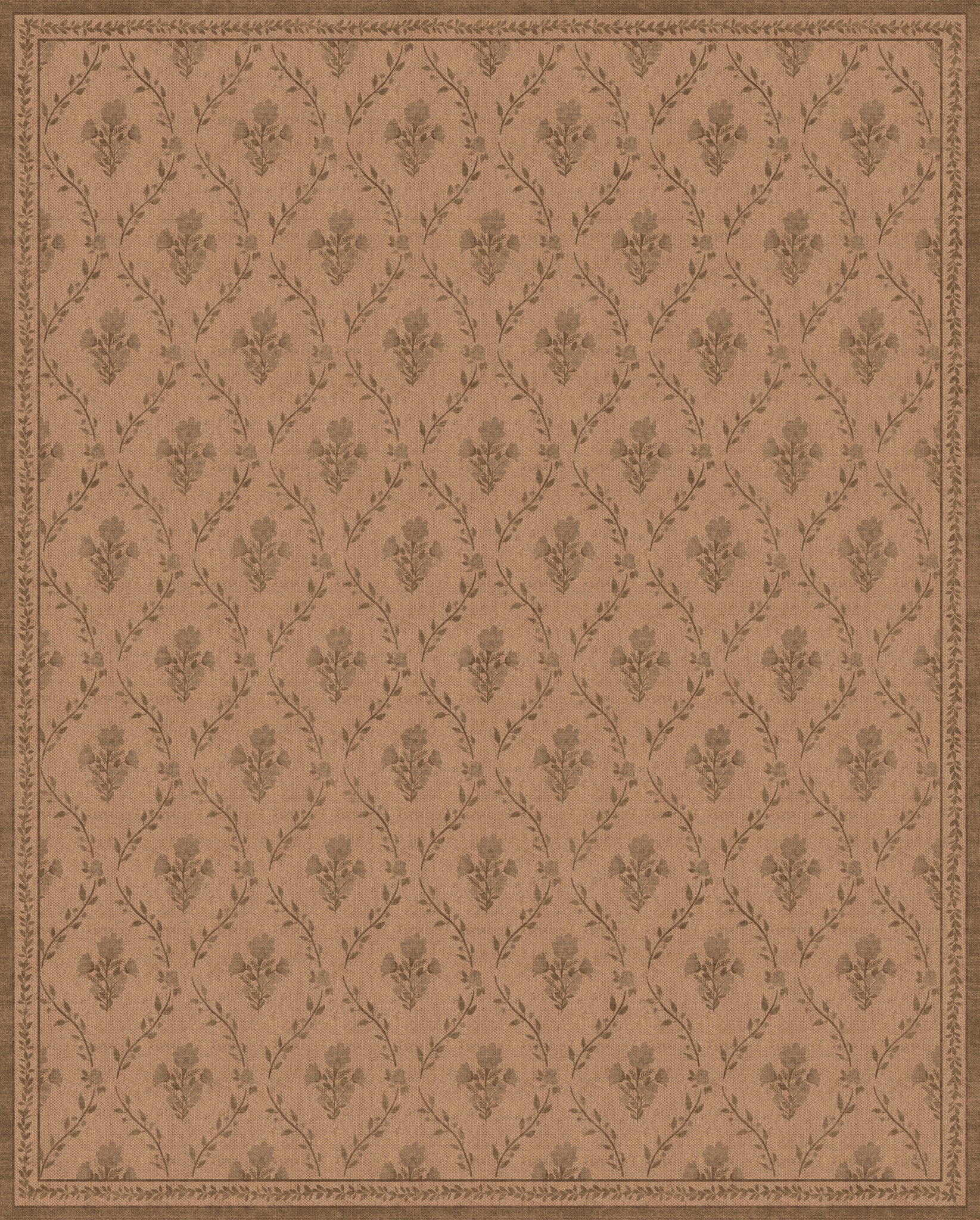 Della Floral Vine Outdoor Rug – Green-Blue – 245x305