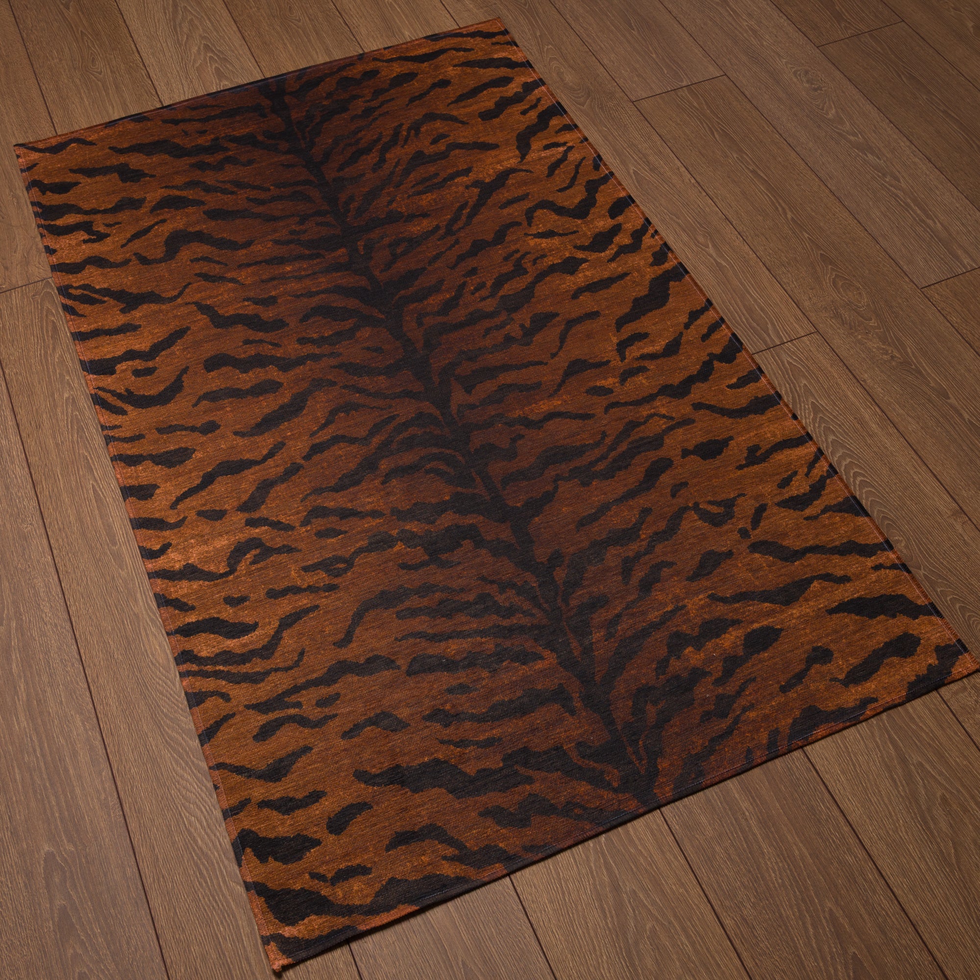 Ines Modern Tiger Print Rug