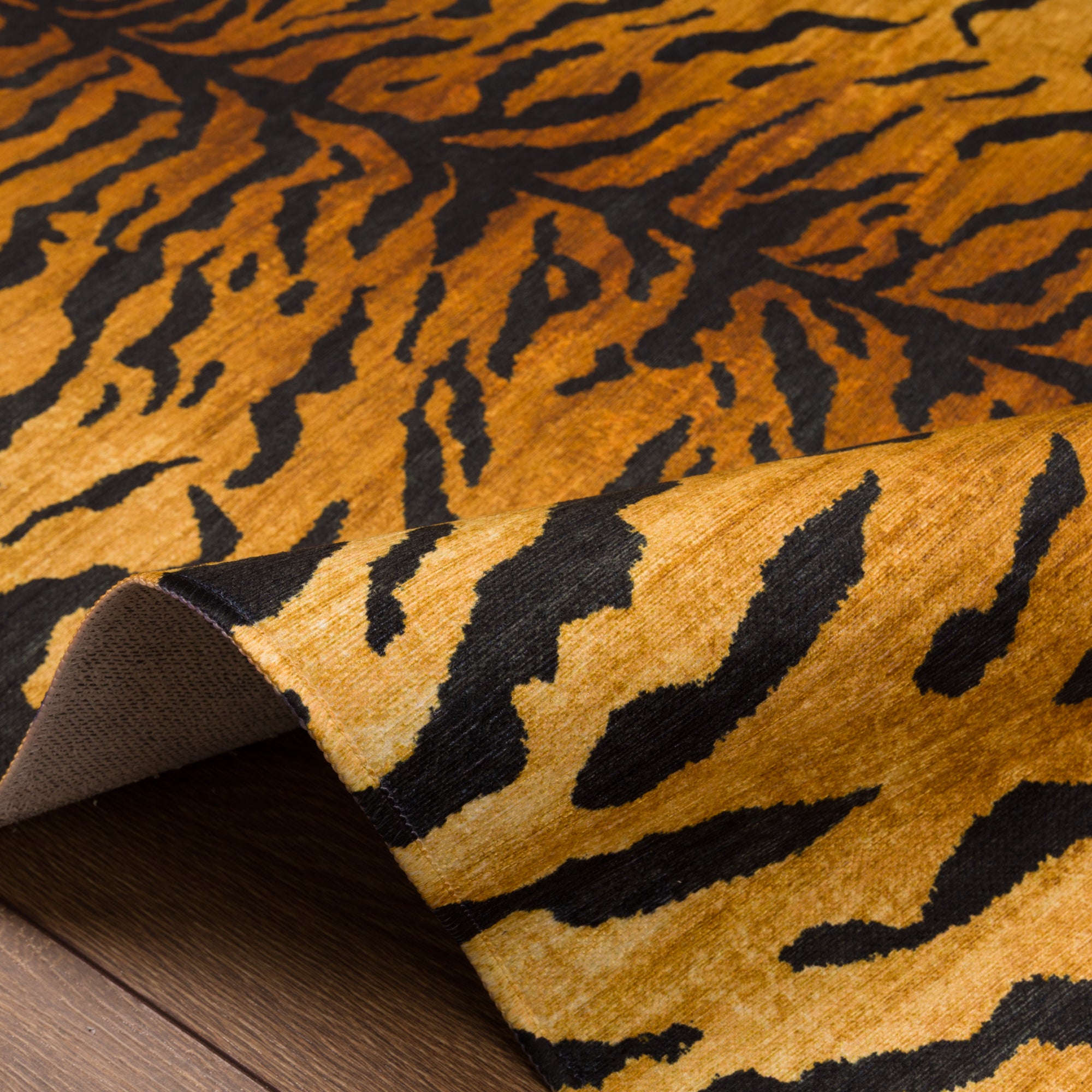 Ines Modern Tiger Print Rug