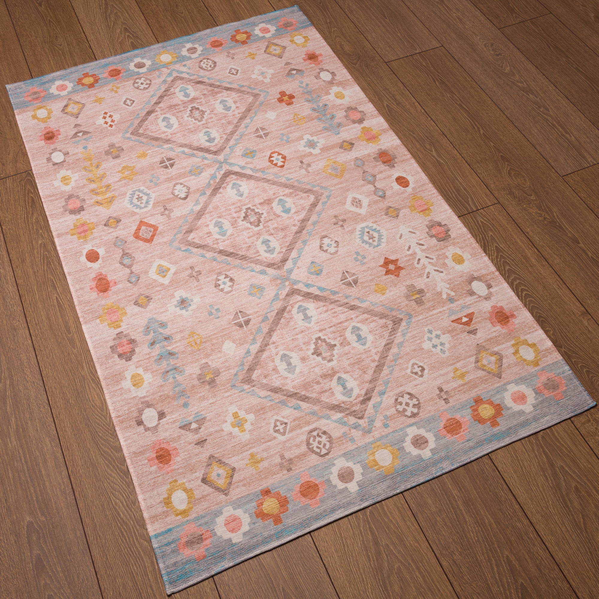 Amani Modern Boho Diamond Rug