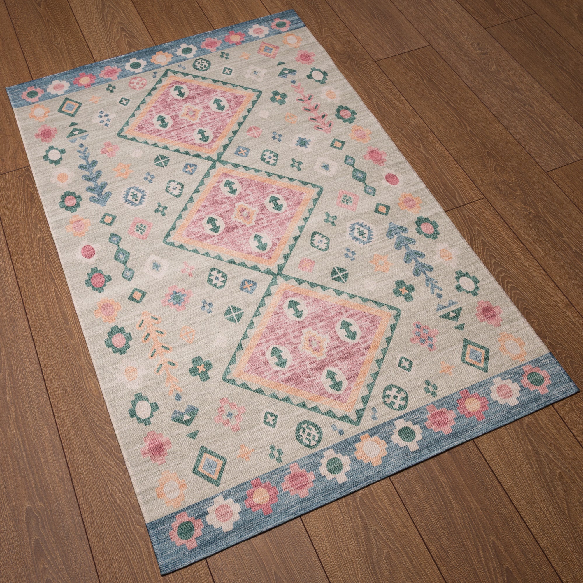 Amani Modern Boho Diamond Rug