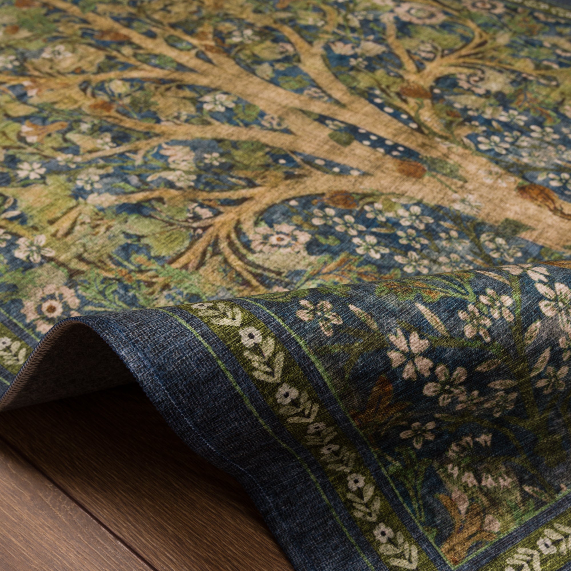 Violet Vintage Garden Tree Rug