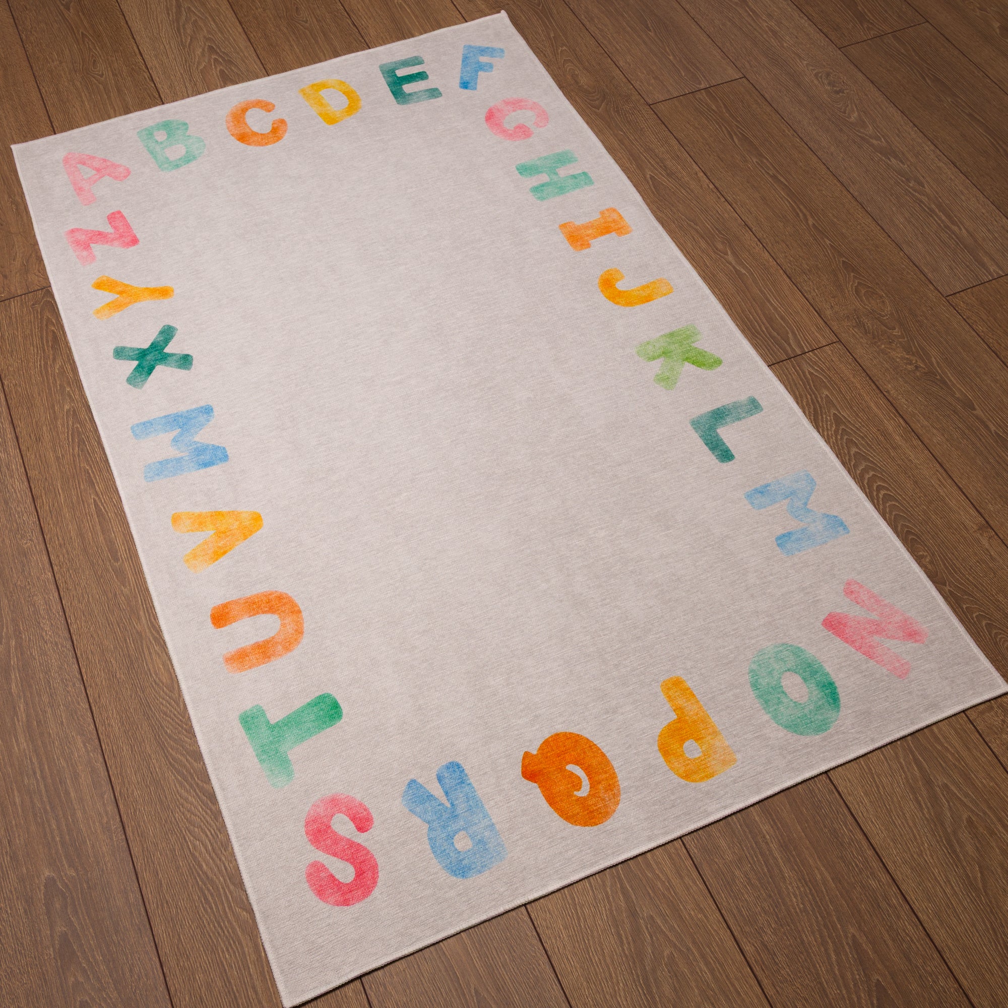 Izzy Alphabet Border Rug