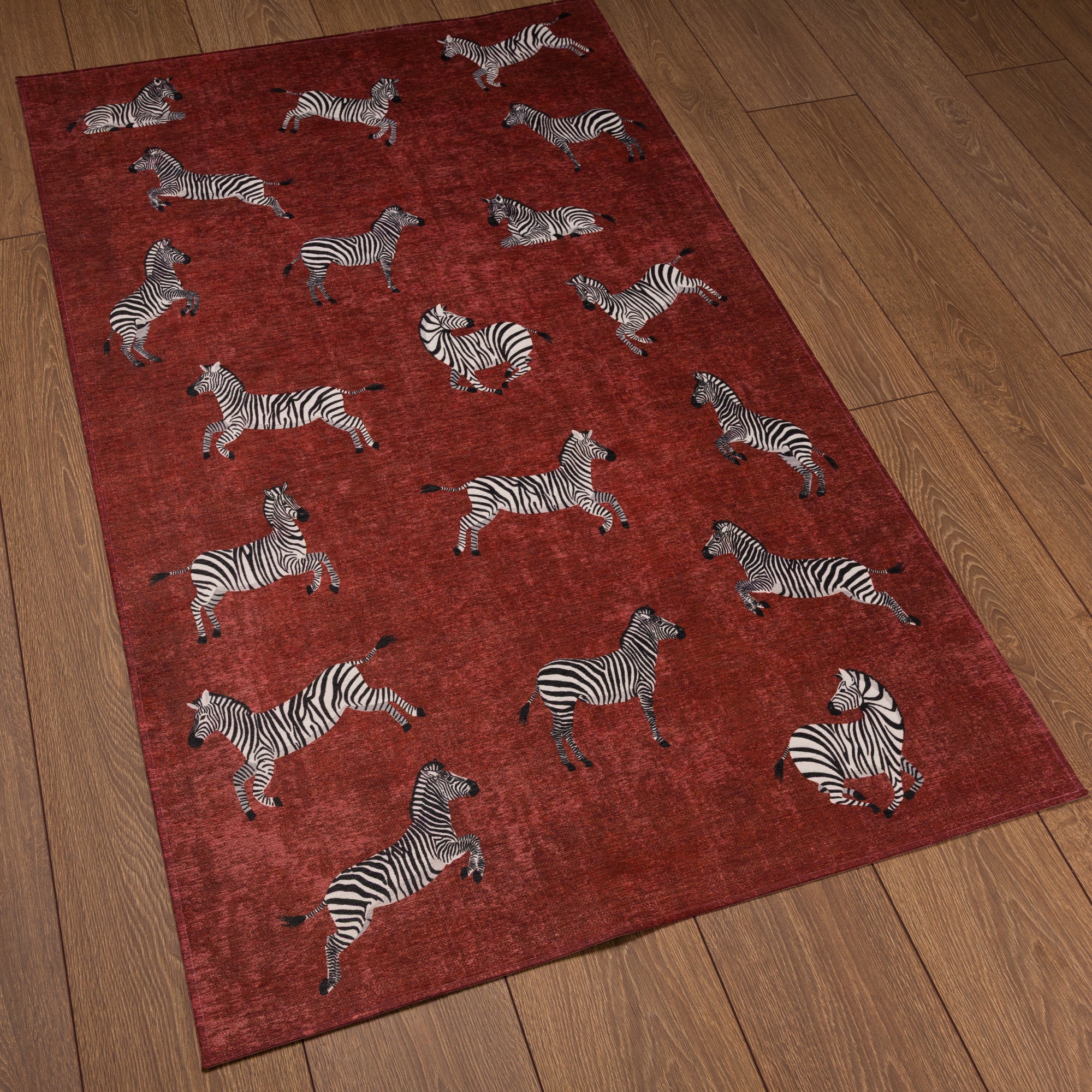 Riley Zebra Print Pattern Rug