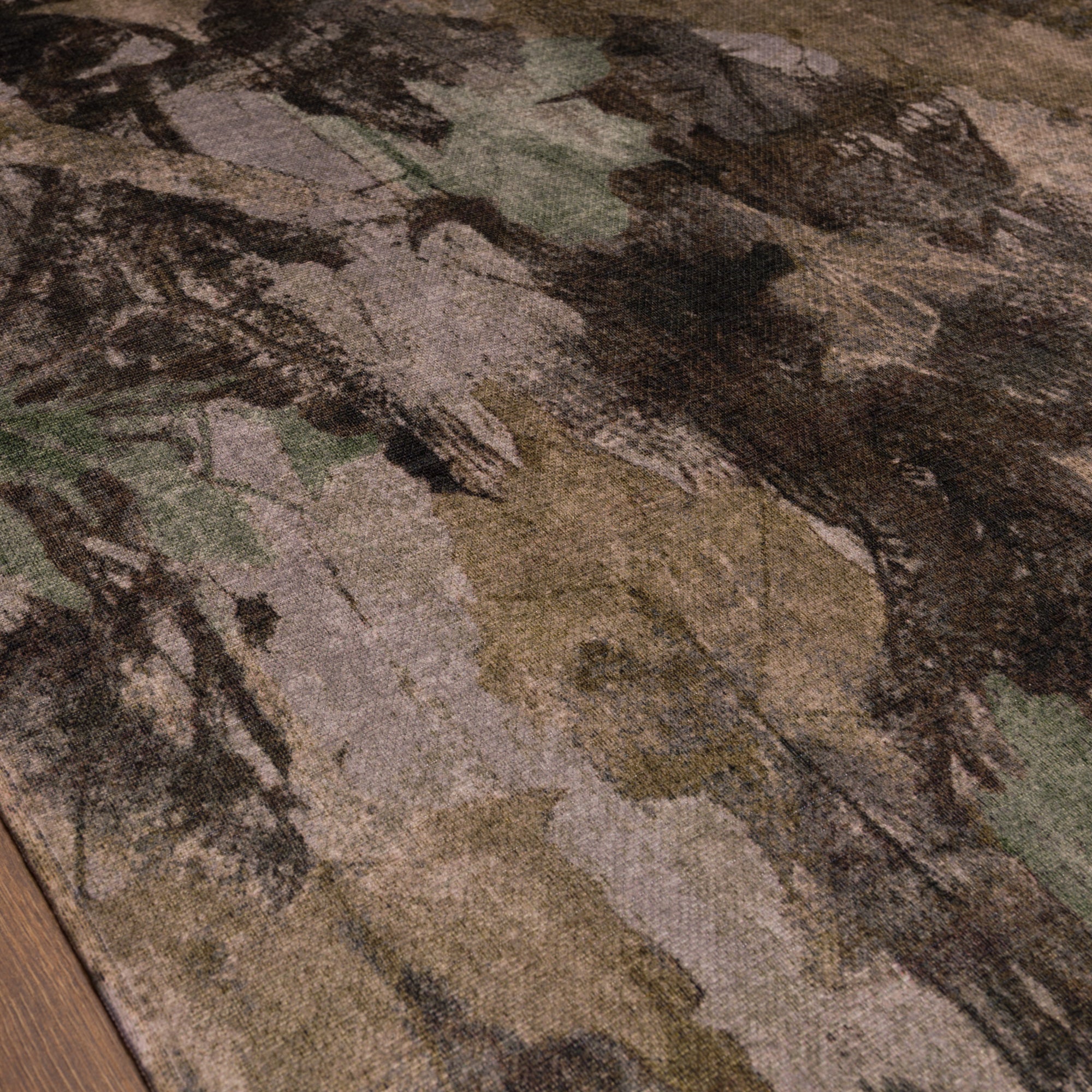 Oakley Teppich im Used-Look mit Camouflage-Muster