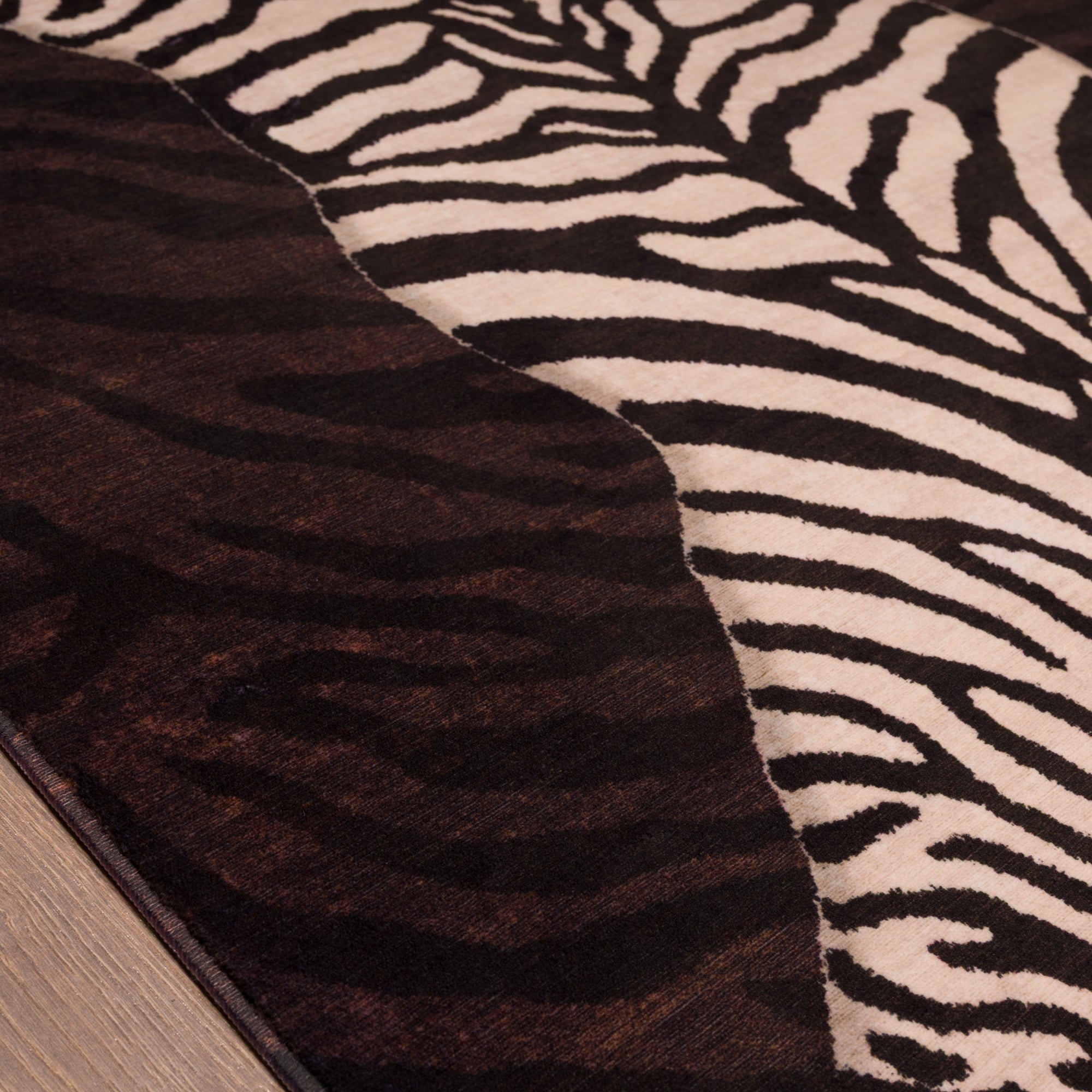 Shaye Modern Zebrapatroon Vloerkleed