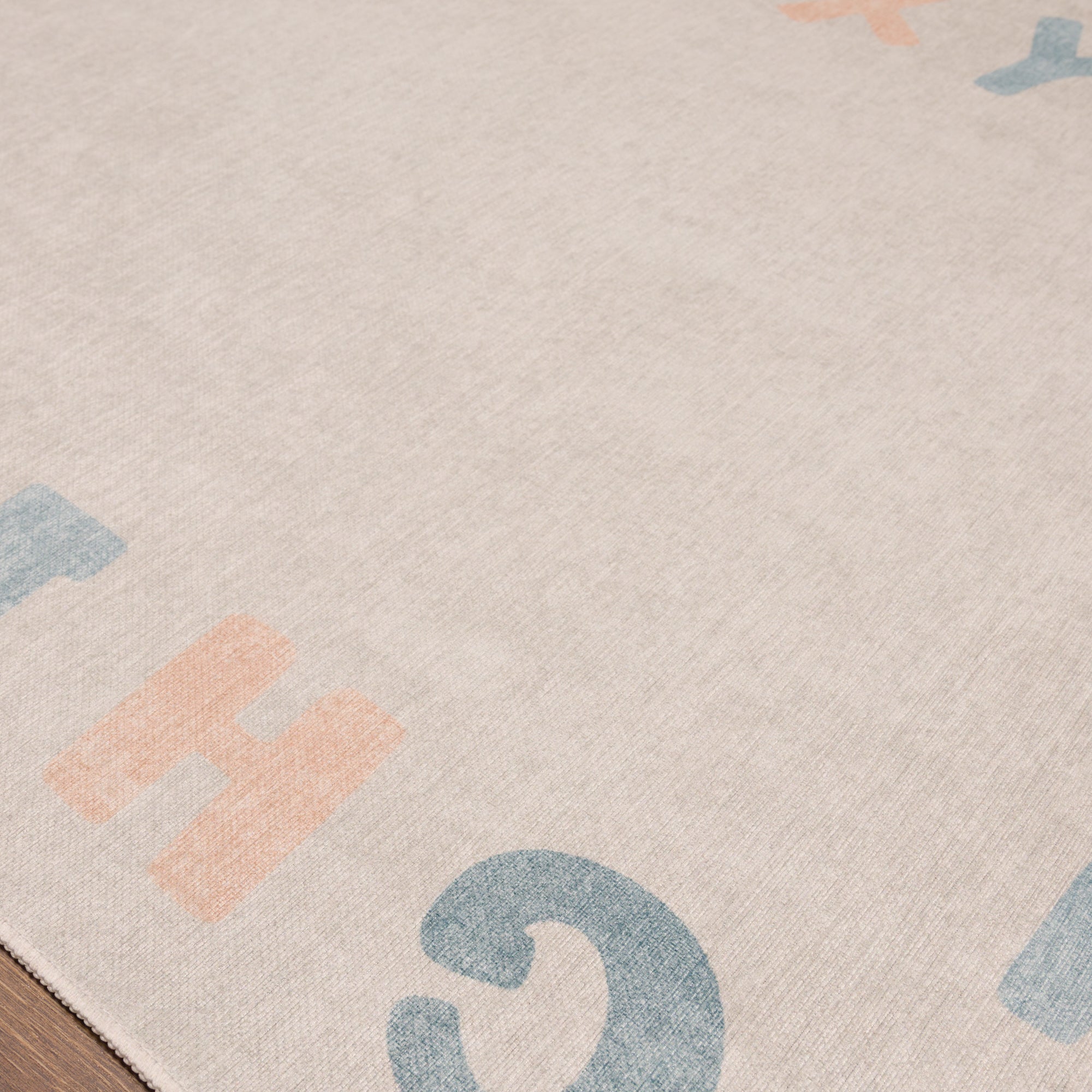 Izzy Alphabet Border Rug