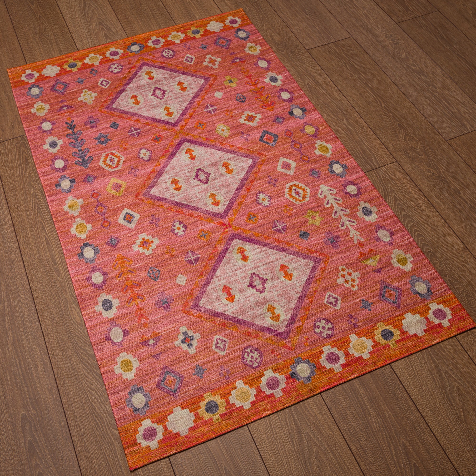 Amani Modern Boho Diamond Rug