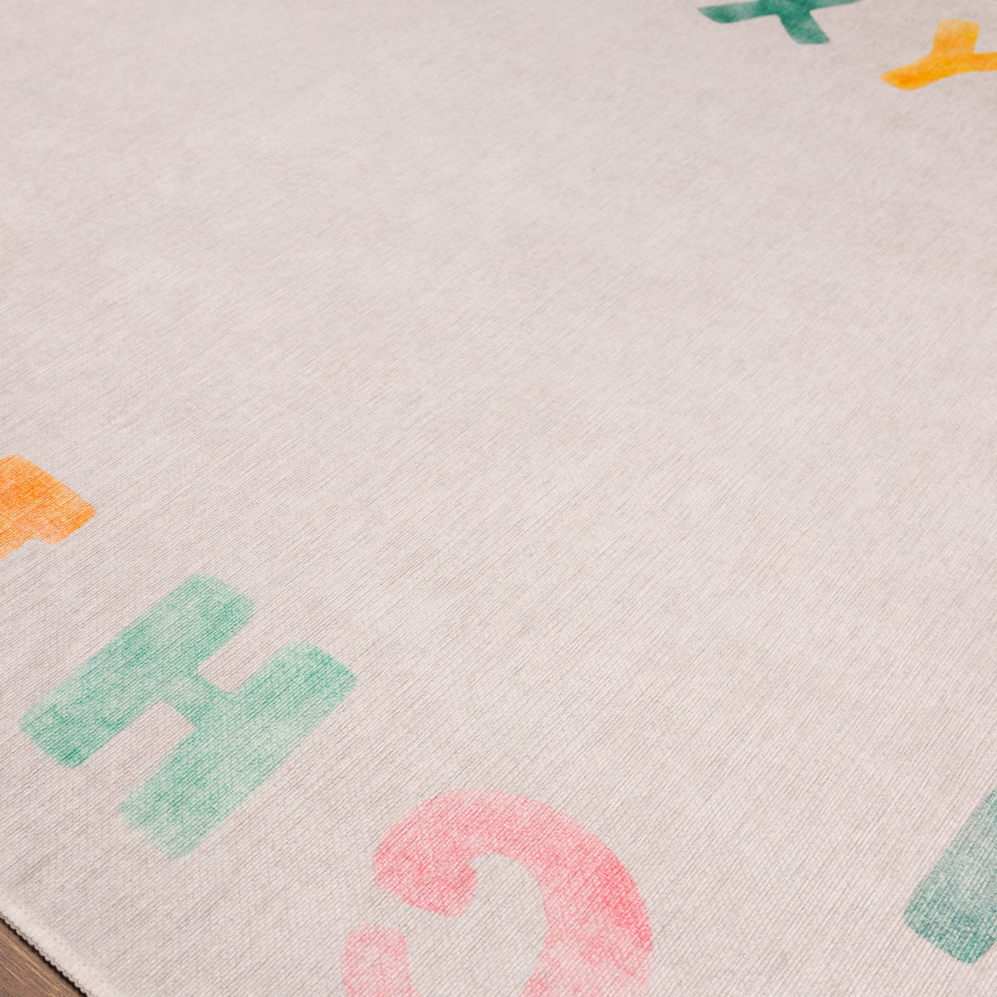 Izzy Alphabet Border Rug