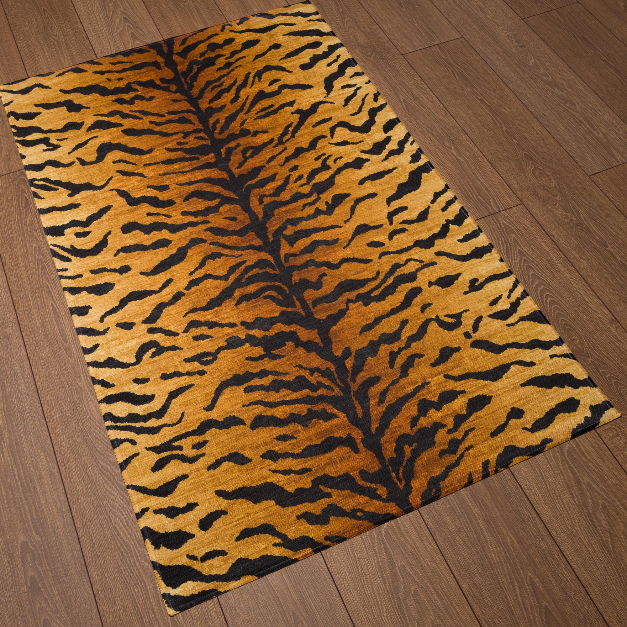 Ines Modern Tiger Print Rug