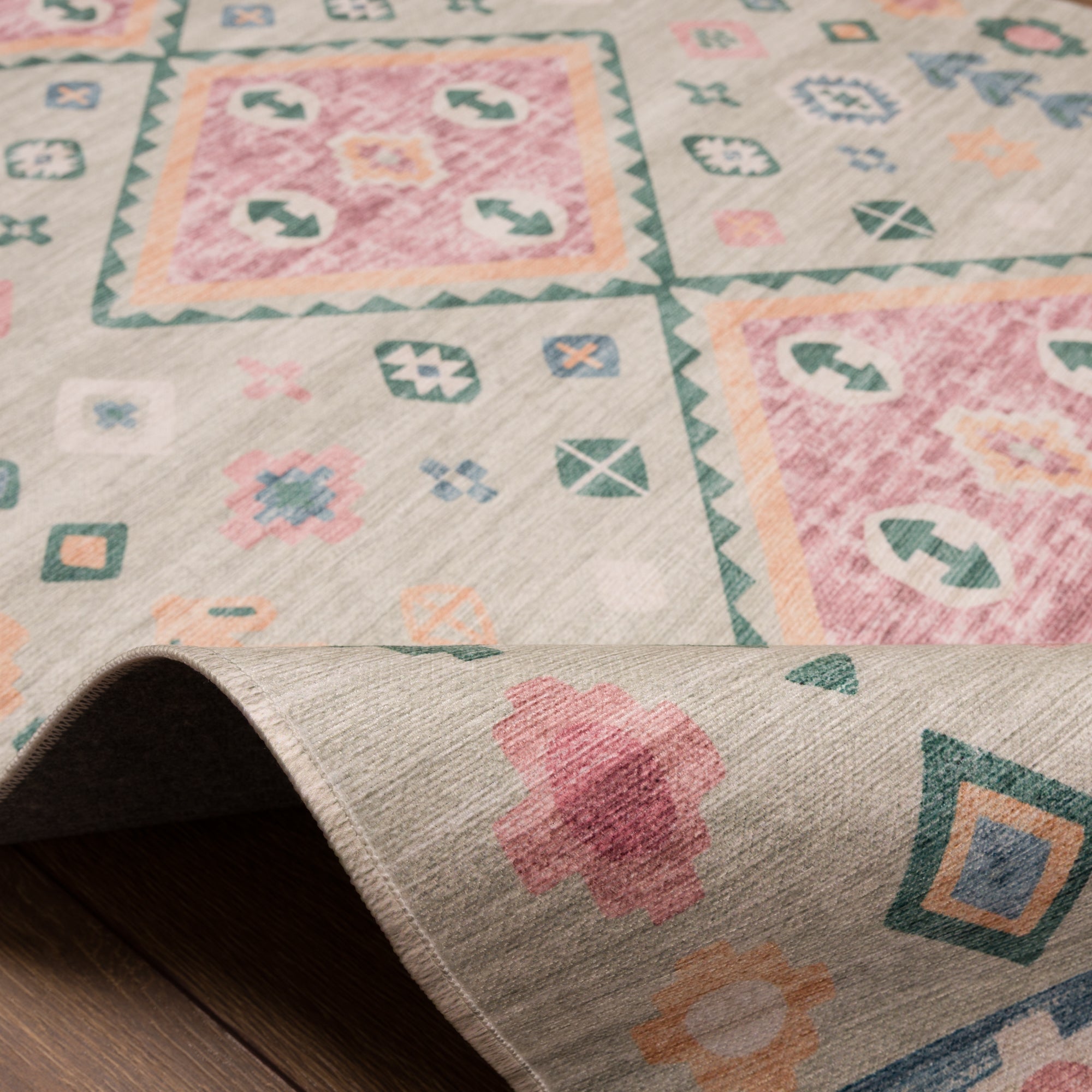 Amani Modern Boho Diamond Rug