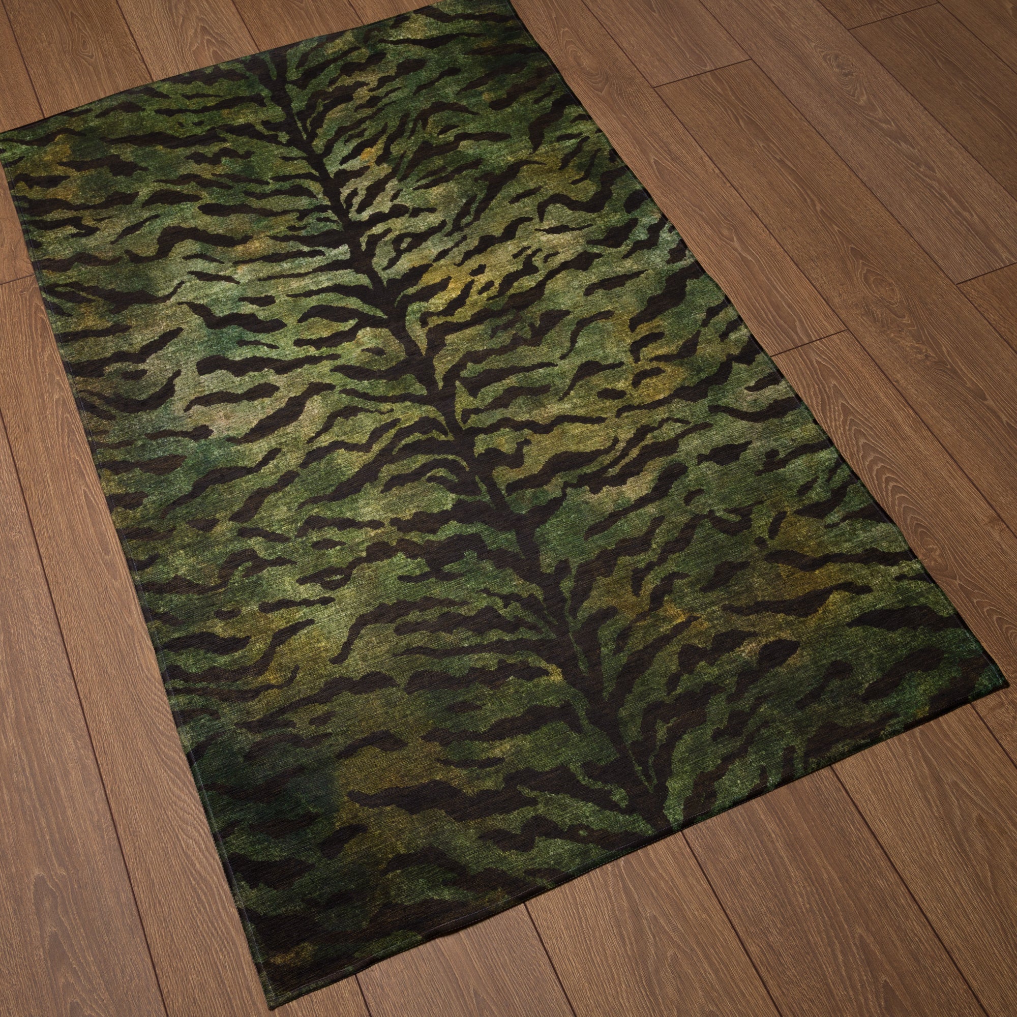 Ines Modern Tiger Print Rug