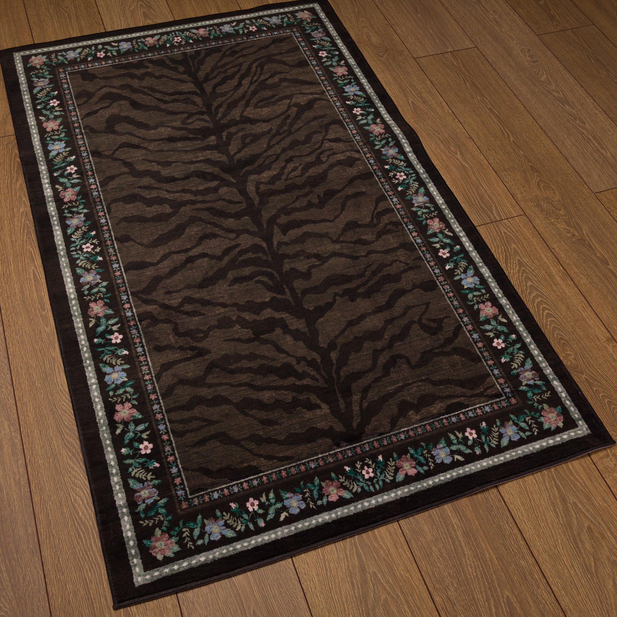 Ludvic Vintage Tiger Floral Rug