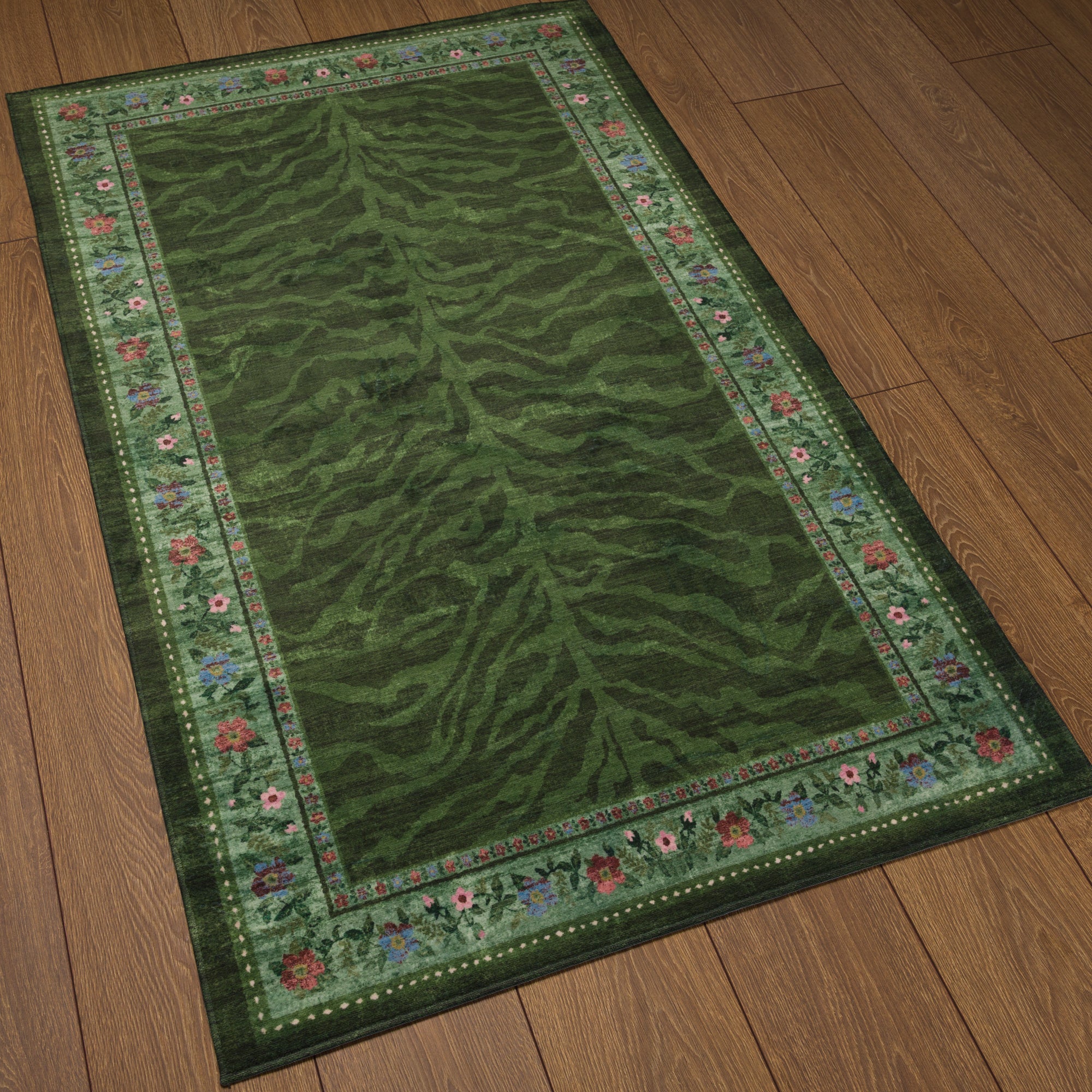 Ludvic Vintage Tiger Floral Rug