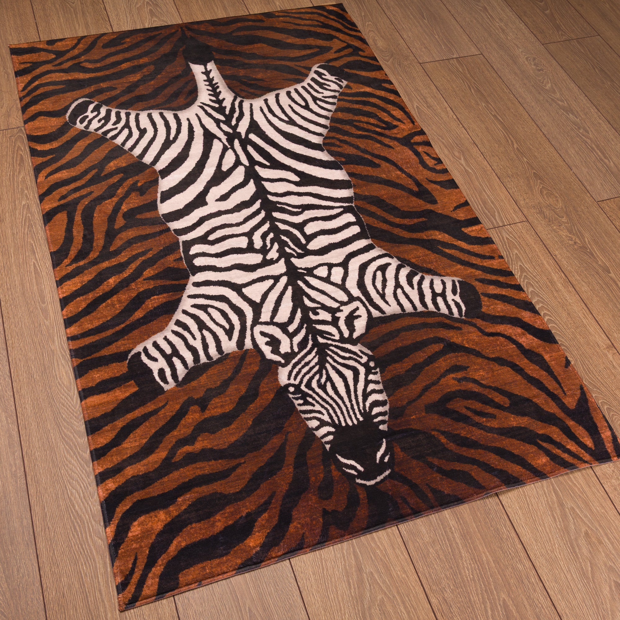Shaye Modern Zebrapatroon Vloerkleed