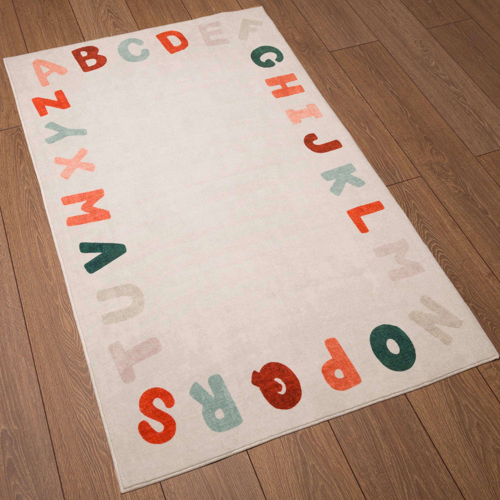 Izzy Alphabet Border Rug