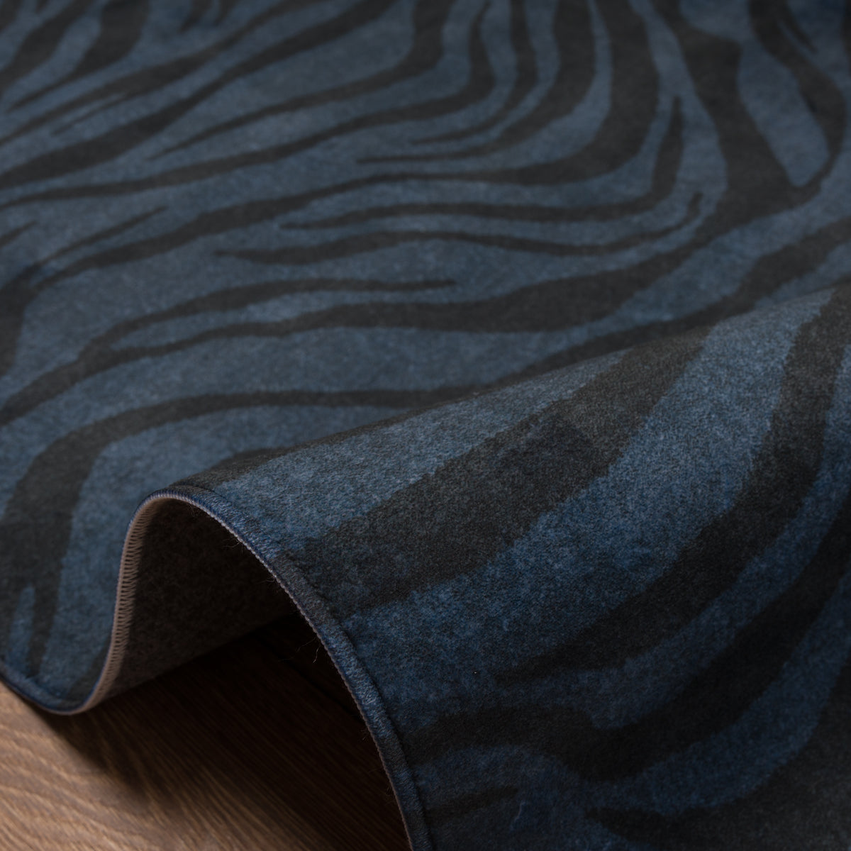 Roxy Wavy Zebra Print Rug