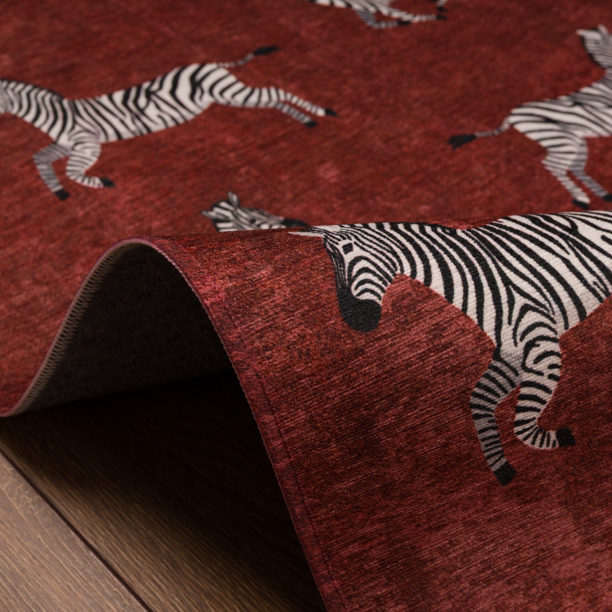 Riley Zebra Print Pattern Rug