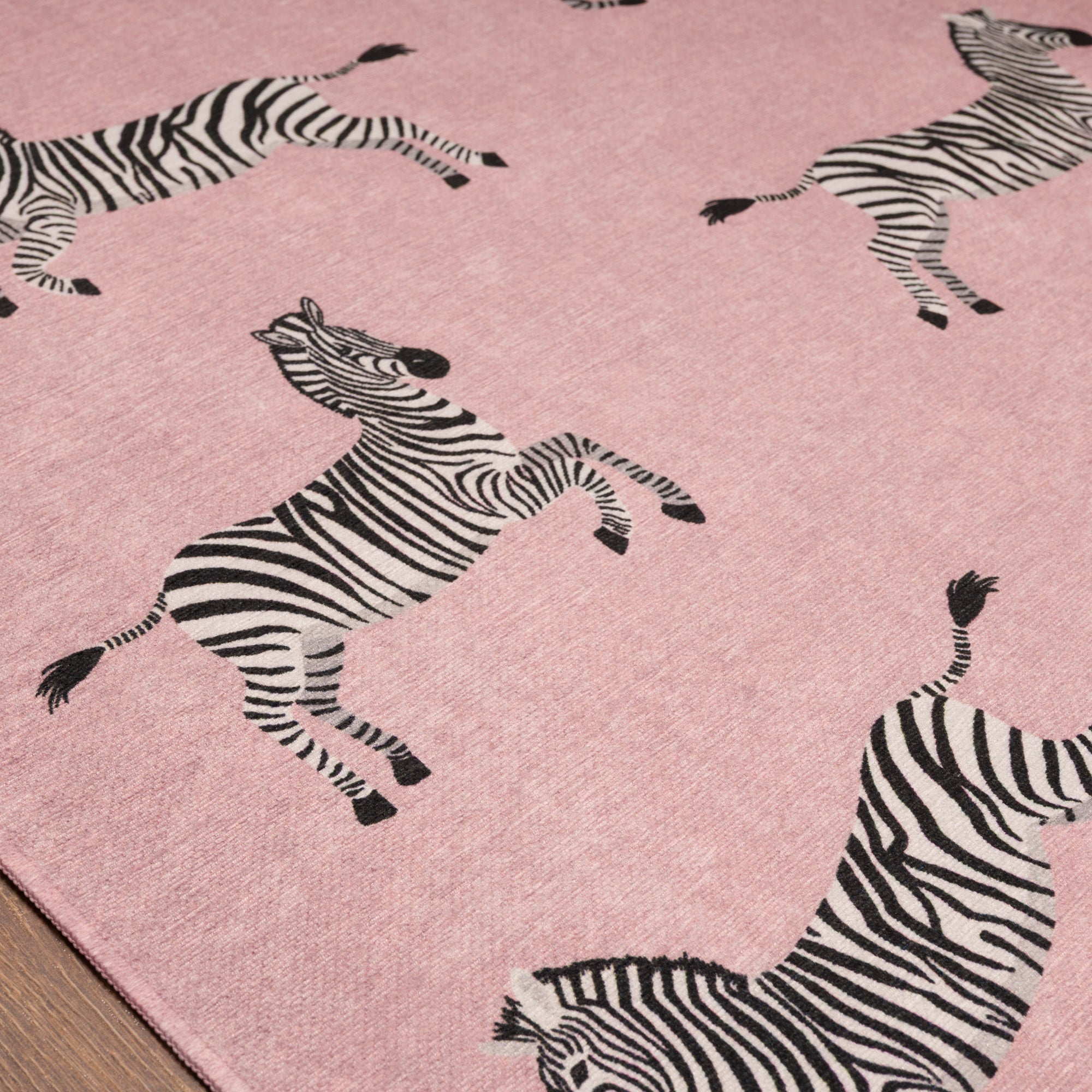 Riley Zebra Print Pattern Rug