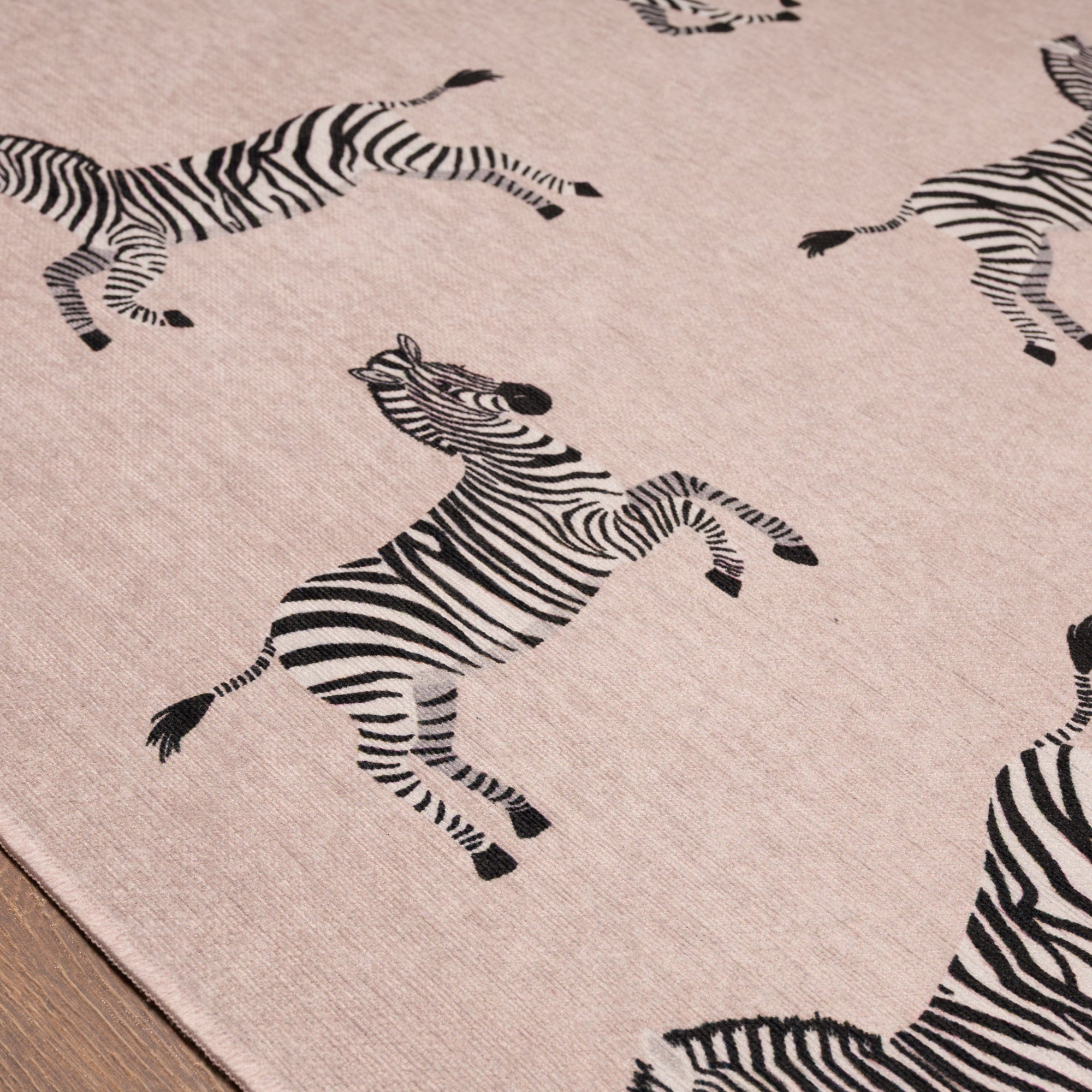 Riley Zebra Print Pattern Rug