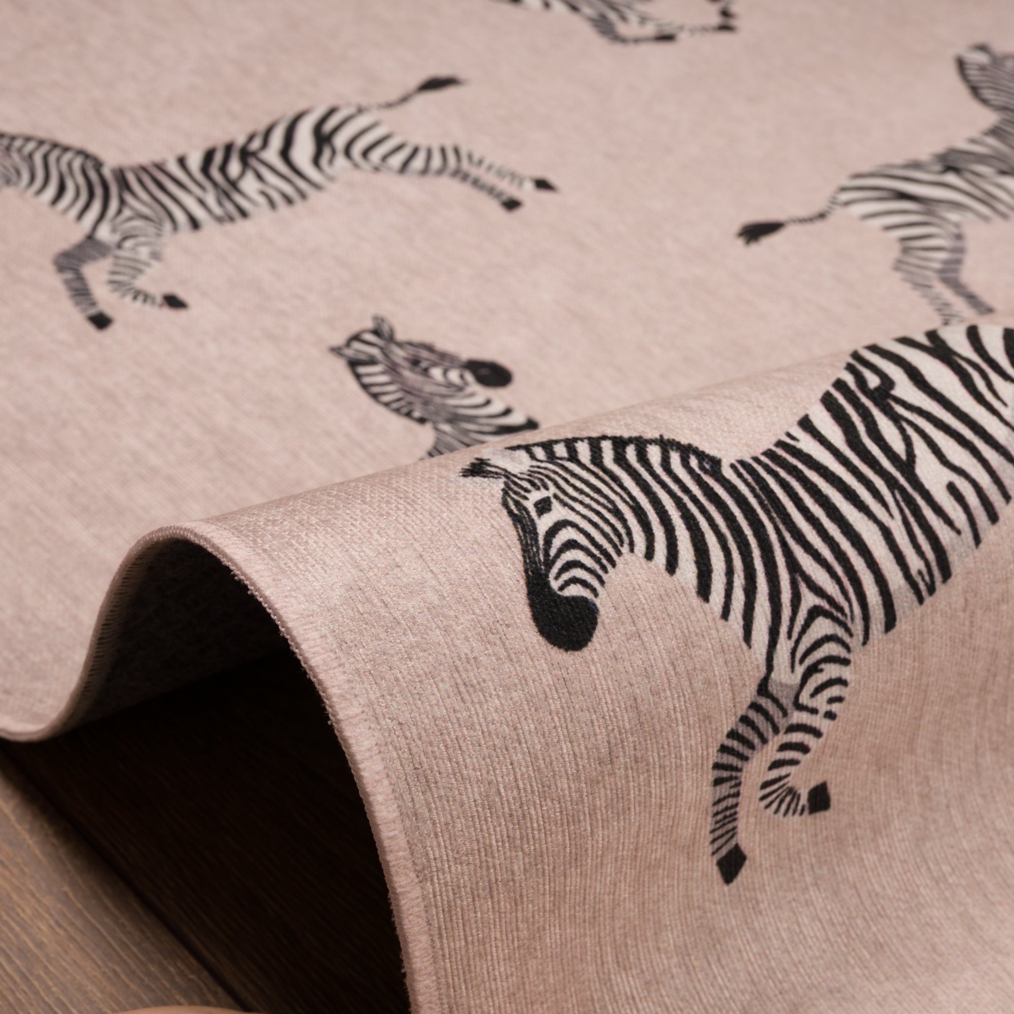 Riley Zebra Print Pattern Rug