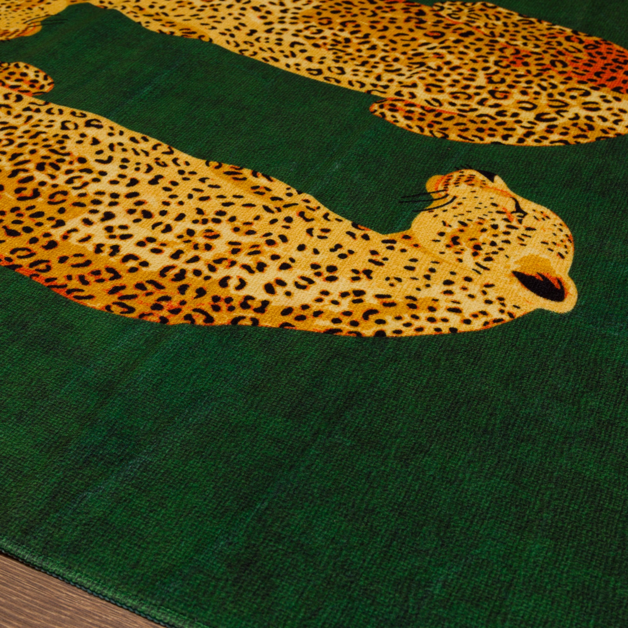 Sandy Alfombra con estampado de leopardo