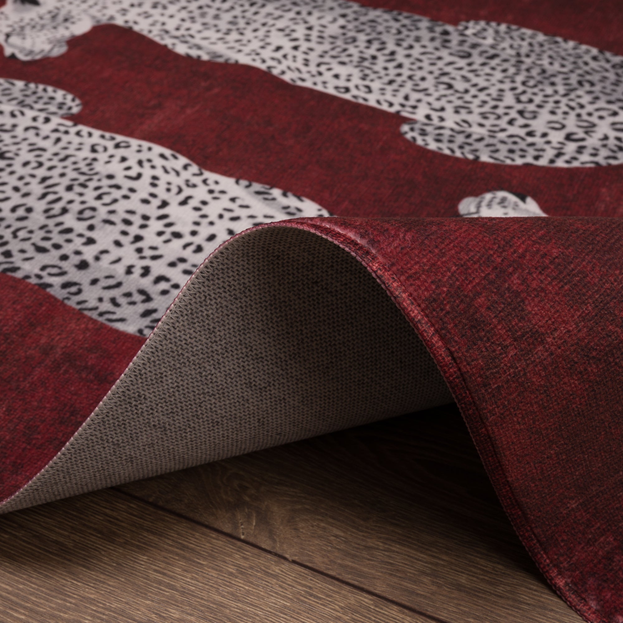 Sandy Alfombra con estampado de leopardo