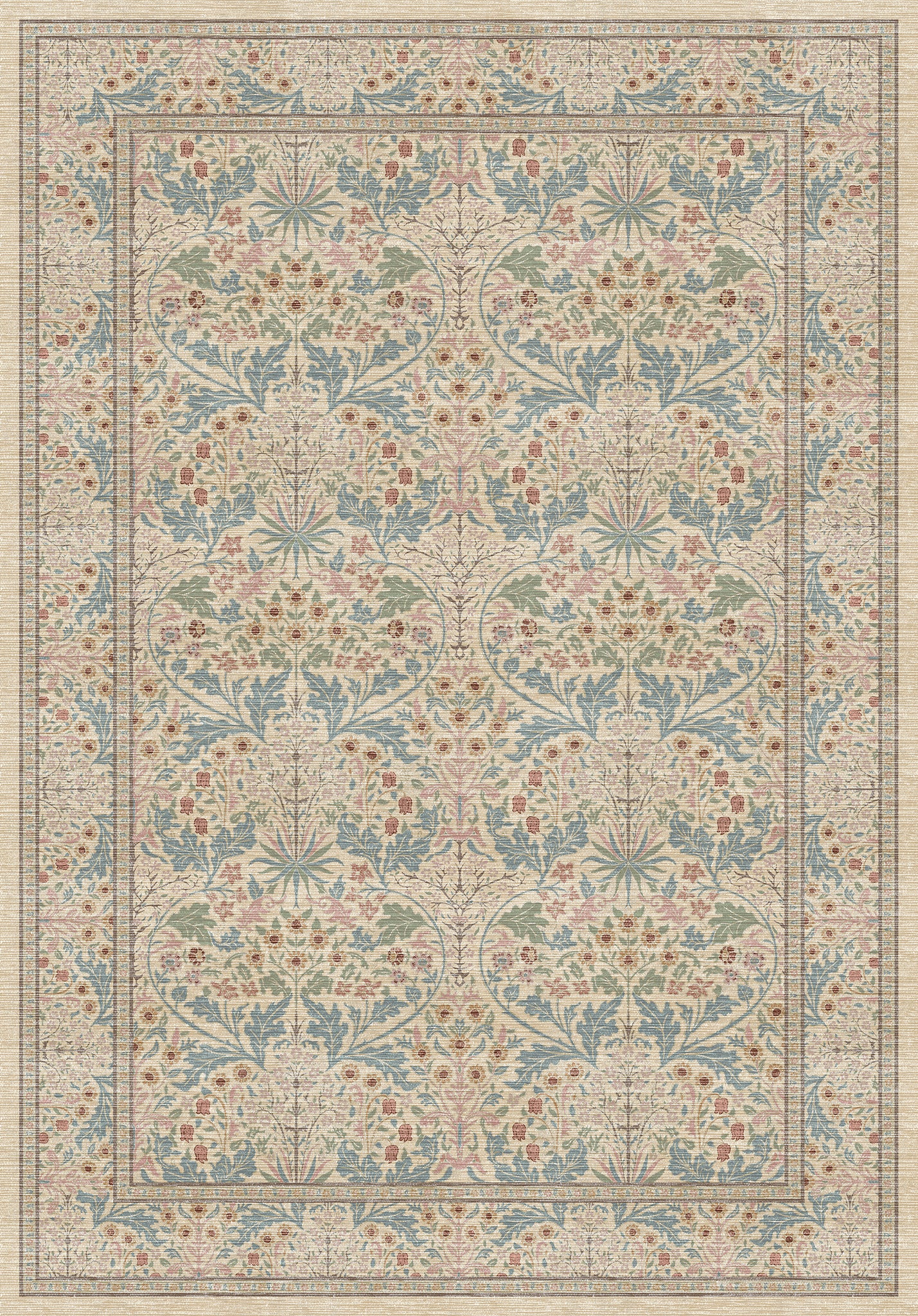 Estelle Floral Ornamental Rug