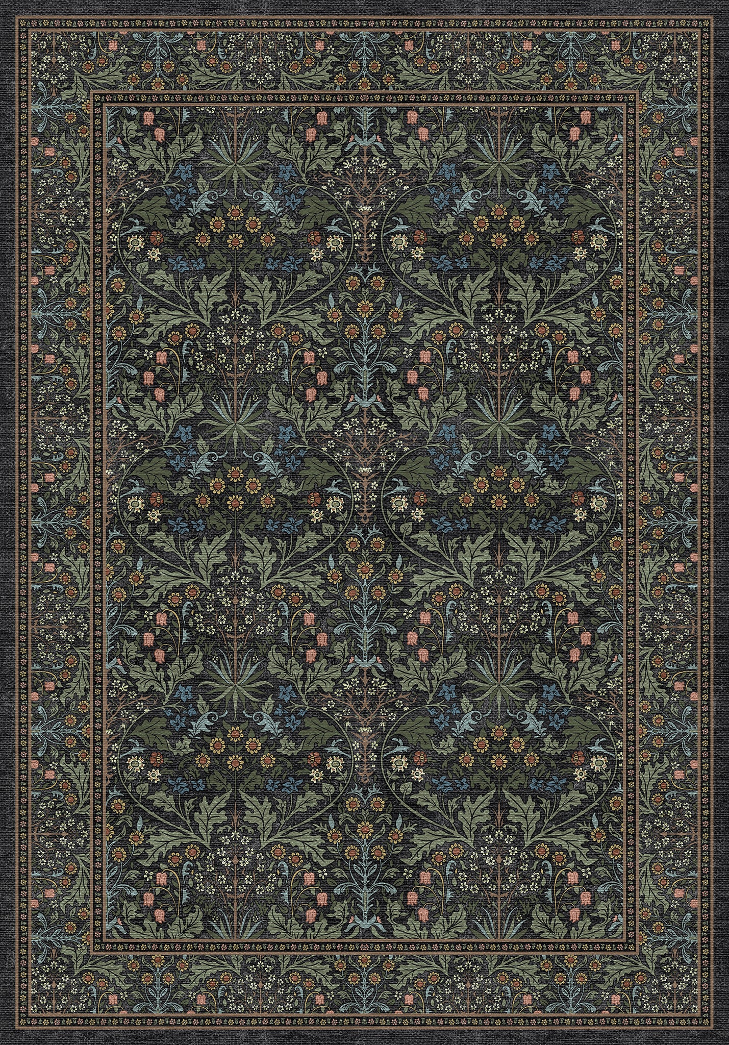 Estelle Floral Ornamental Rug