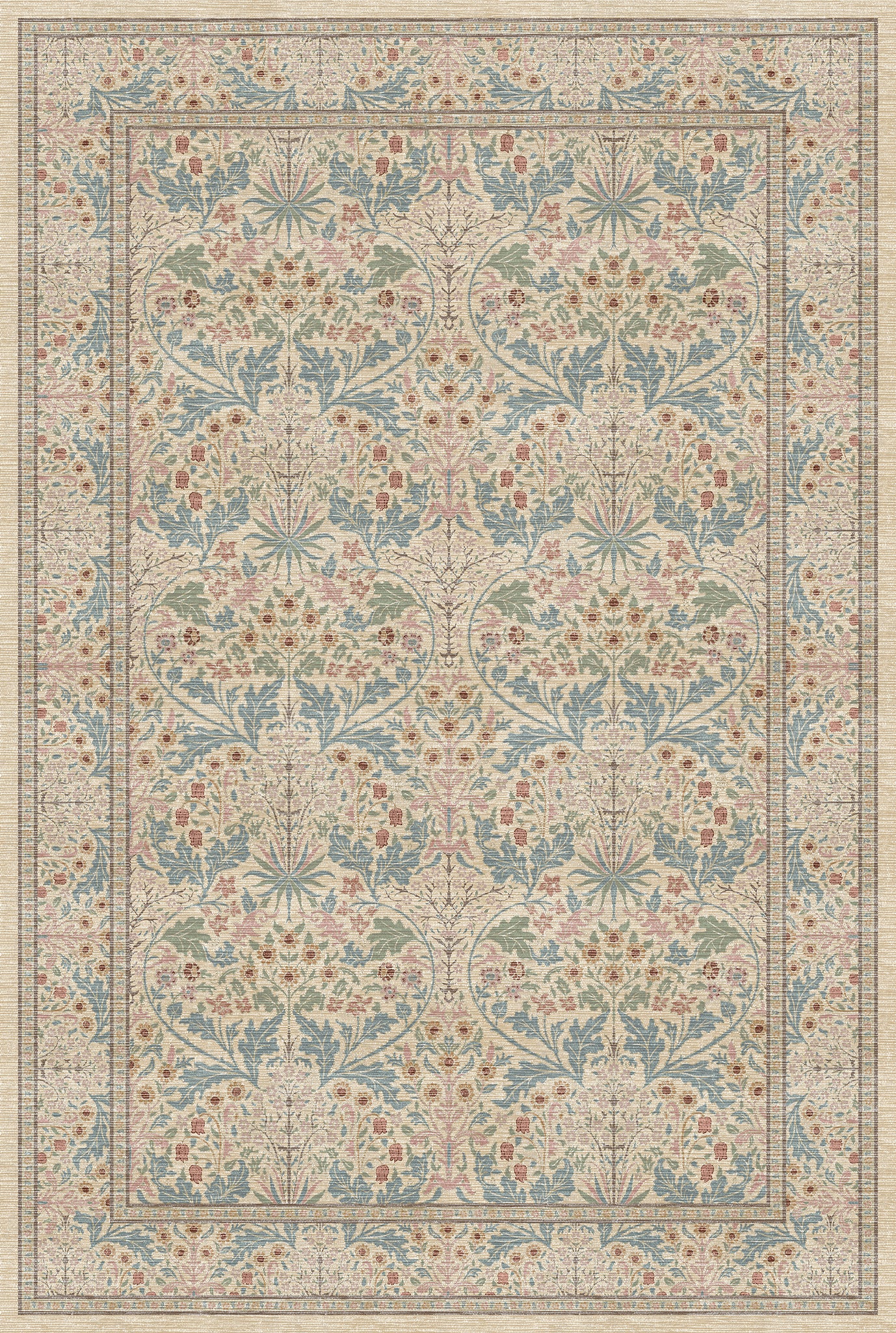 Estelle Floral Ornamental Rug