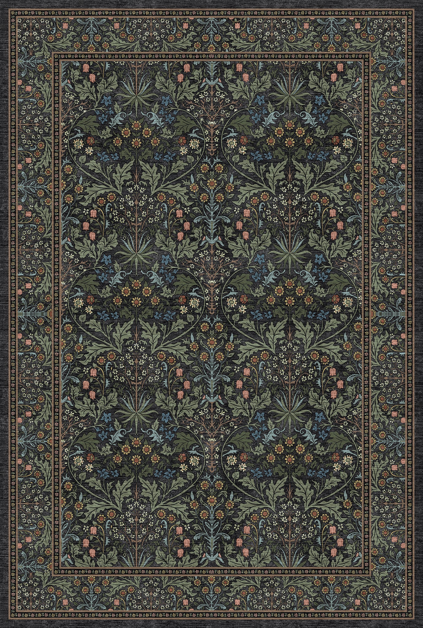 Estelle Floral Ornamental Rug