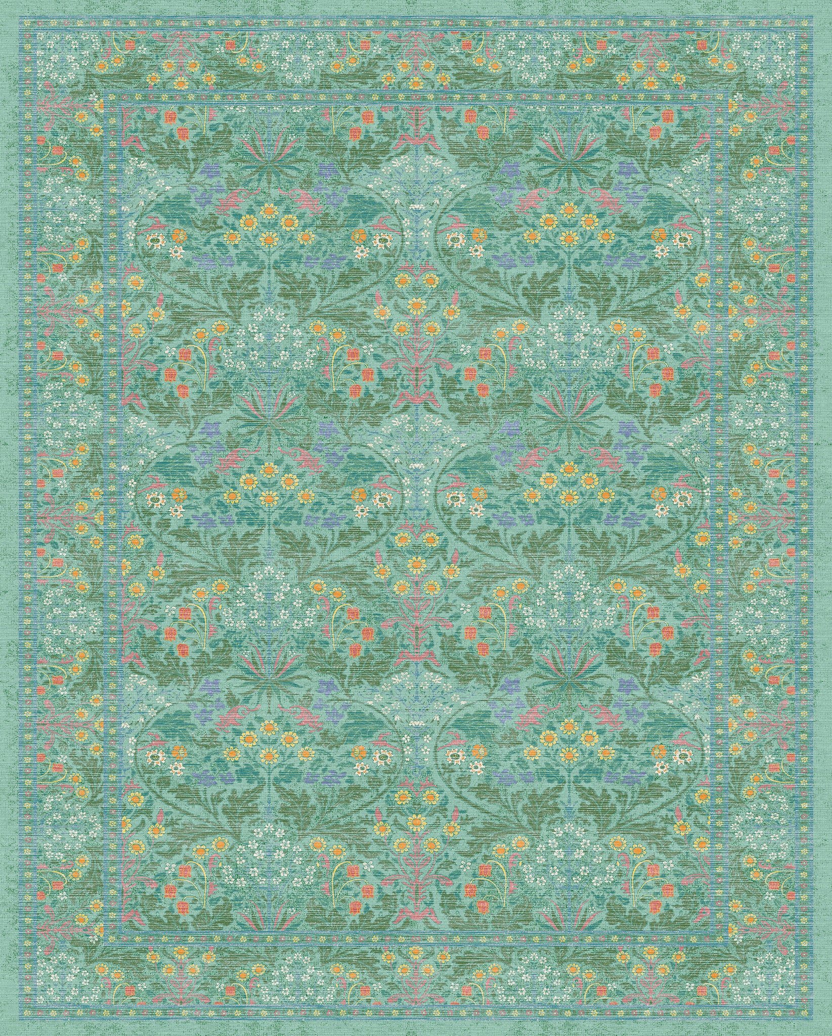 Estelle Floral Ornamental Rug