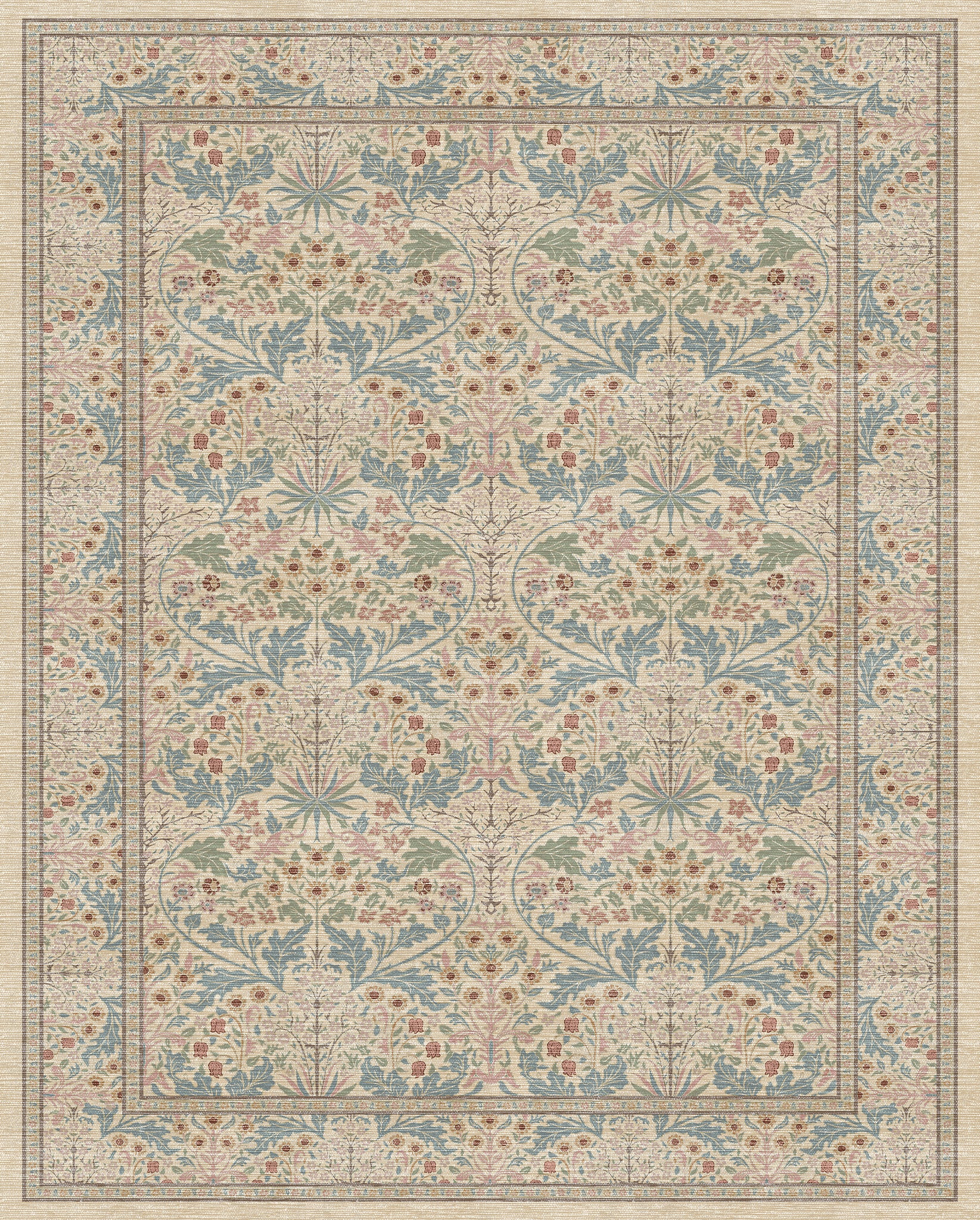 Estelle Floral Ornamental Rug