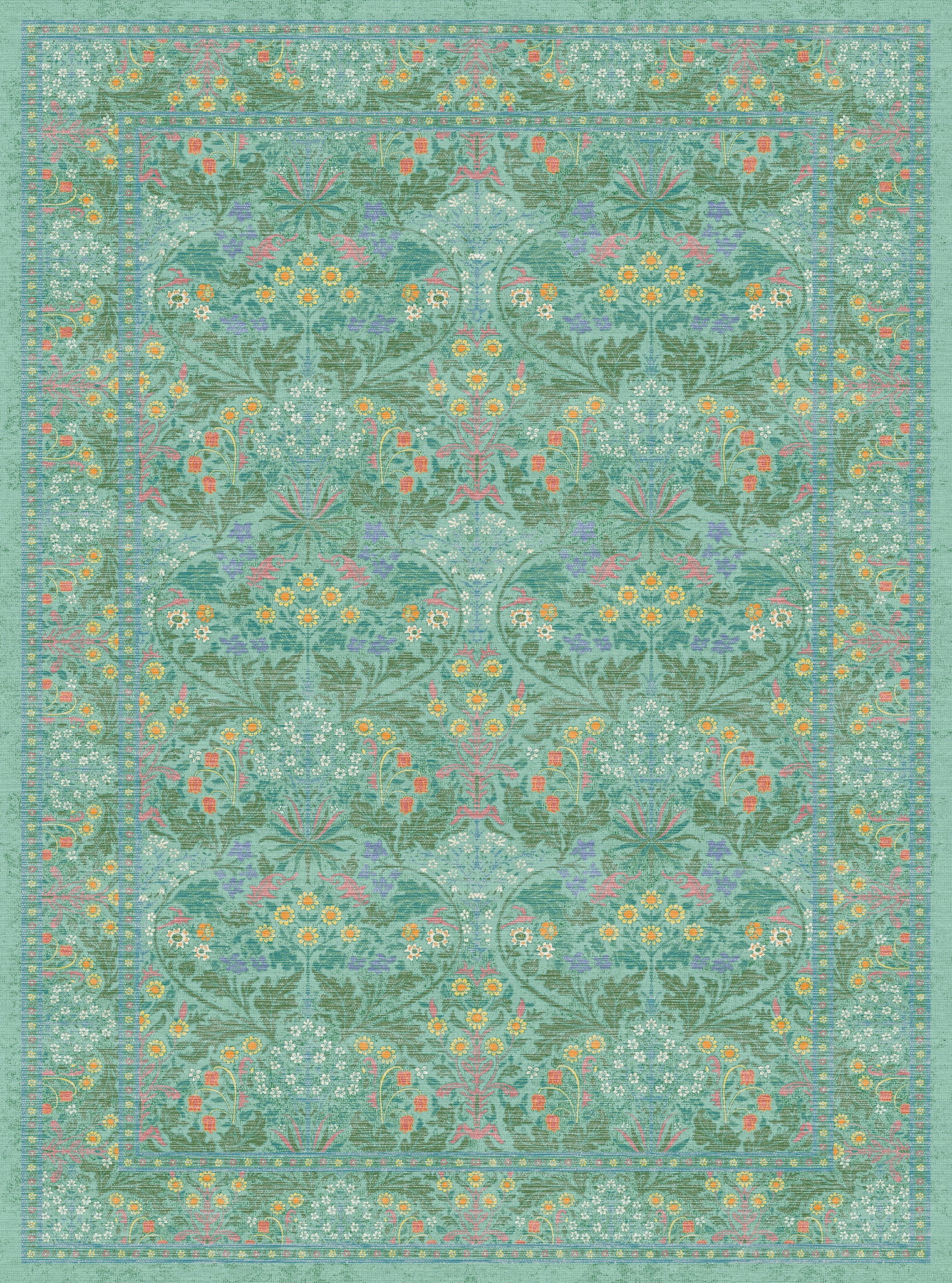 Estelle Floral Ornamental Rug