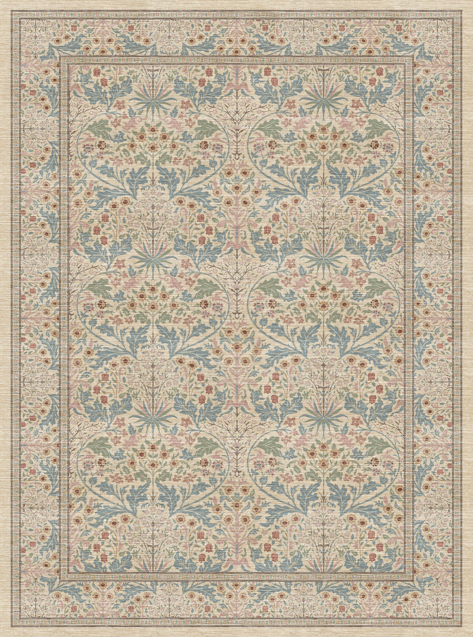 Estelle Floral Ornamental Rug