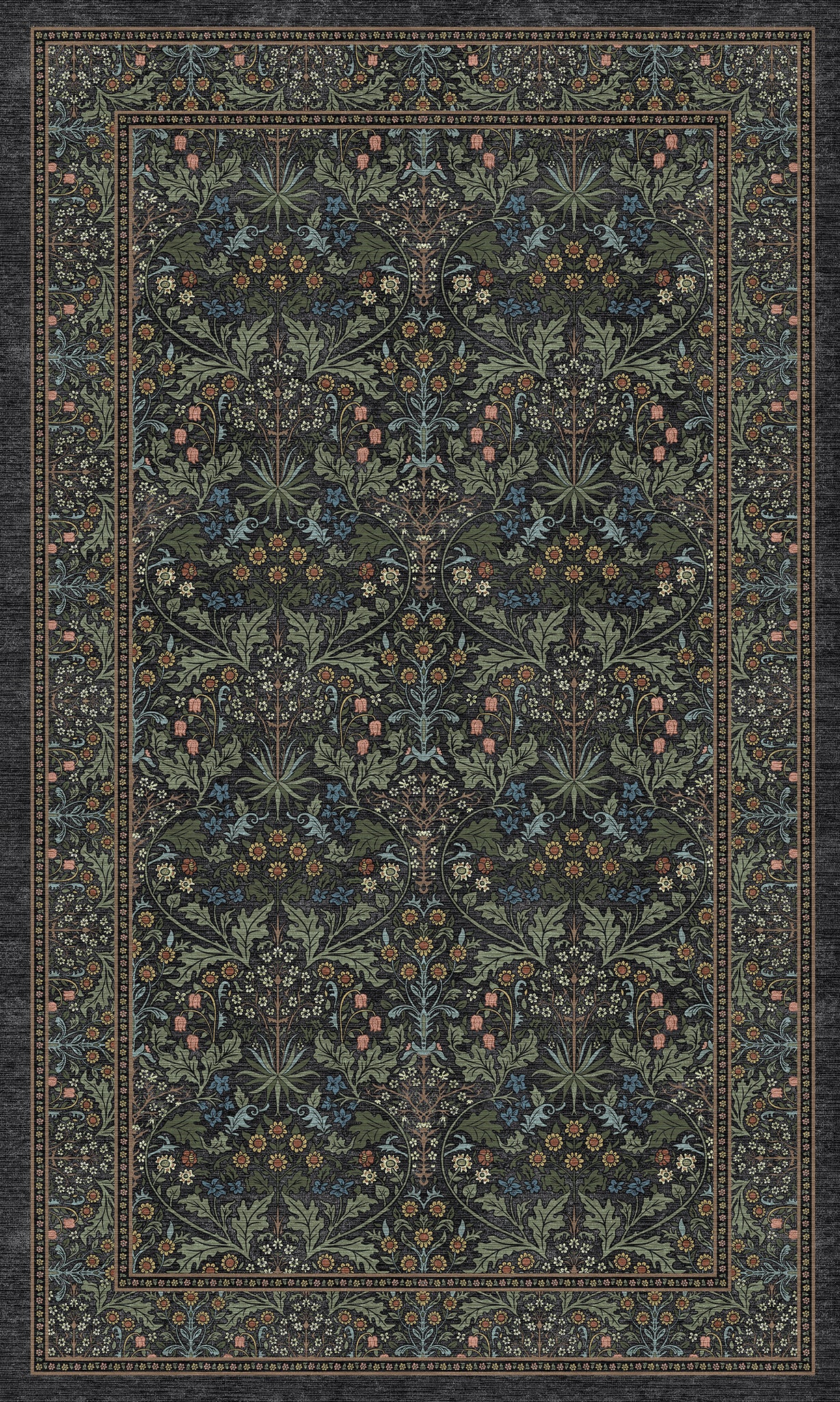 Estelle Floral Ornamental Rug