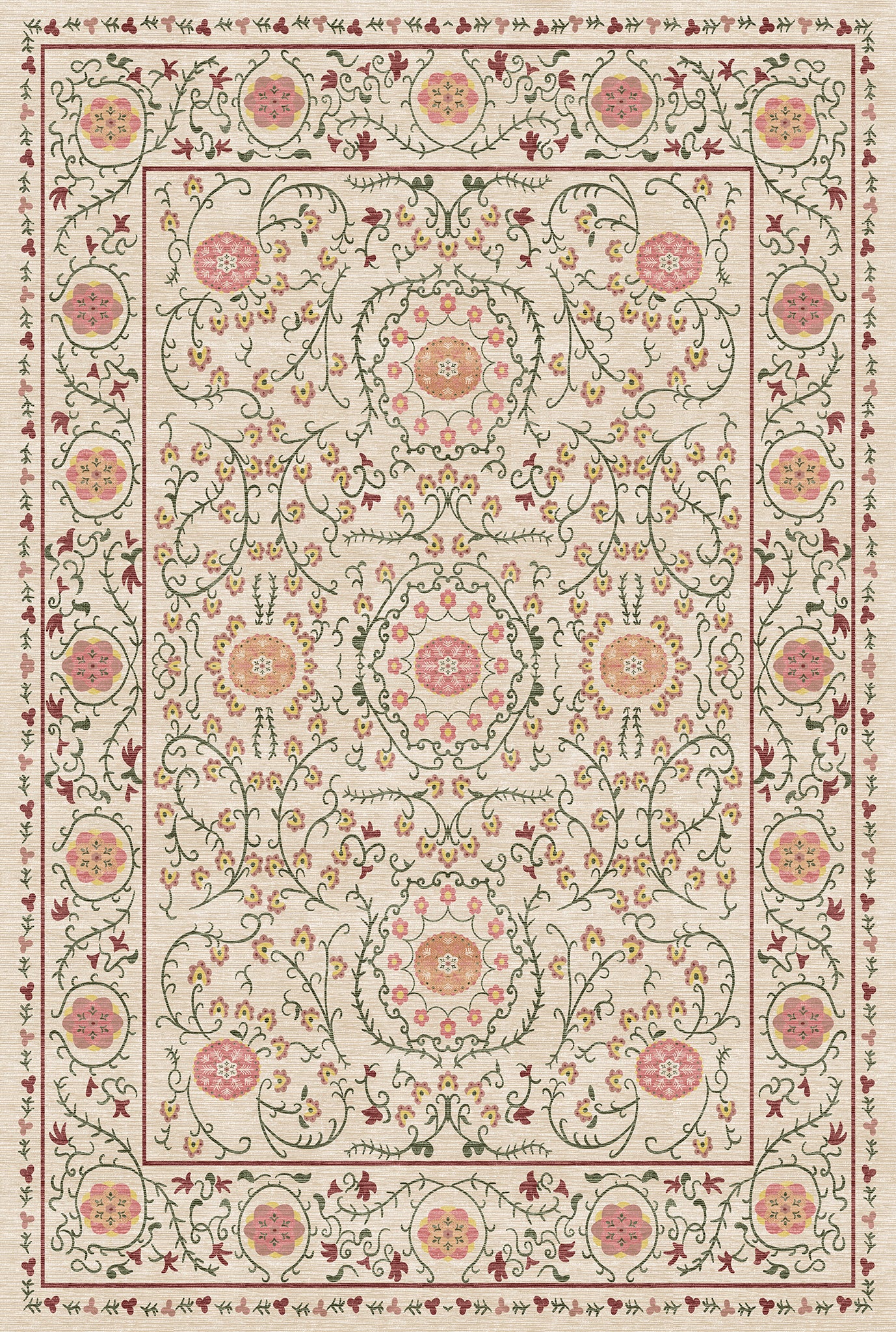 Rosalie Ornamental Medallion Rug