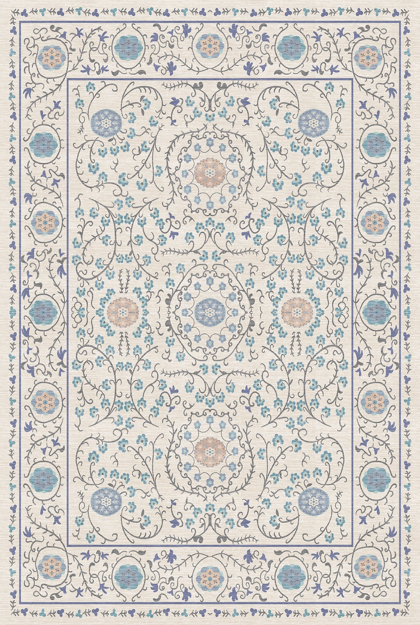 Rosalie Ornamental Medallion Rug